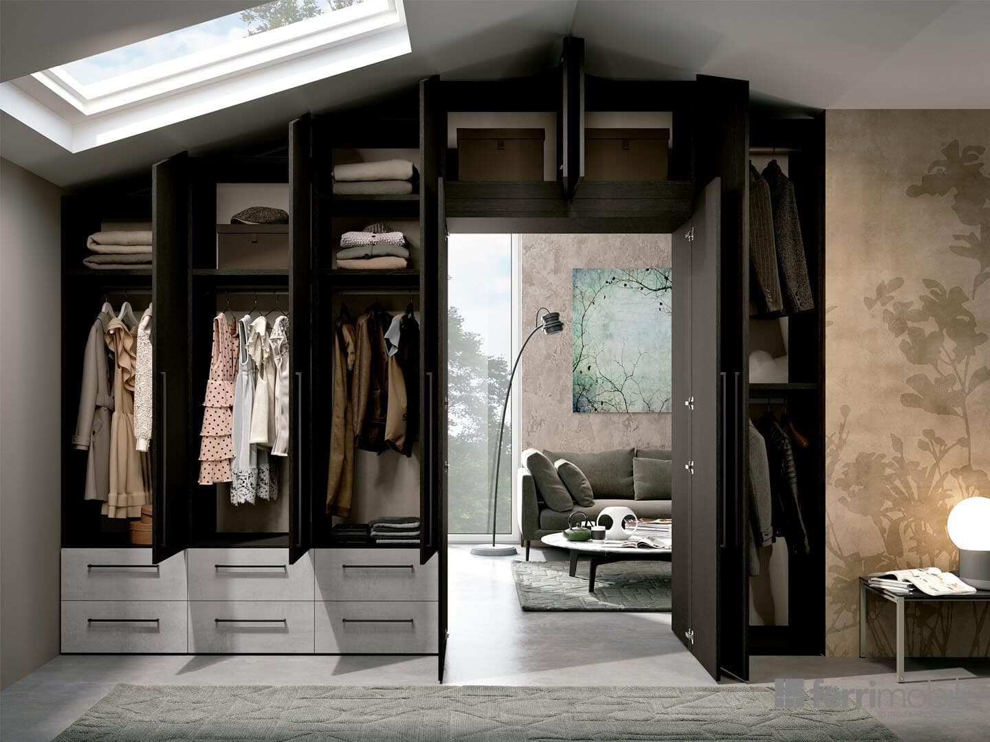 Ferrimobili
COMPOSITION 08
Double-sided wardrobe with portal