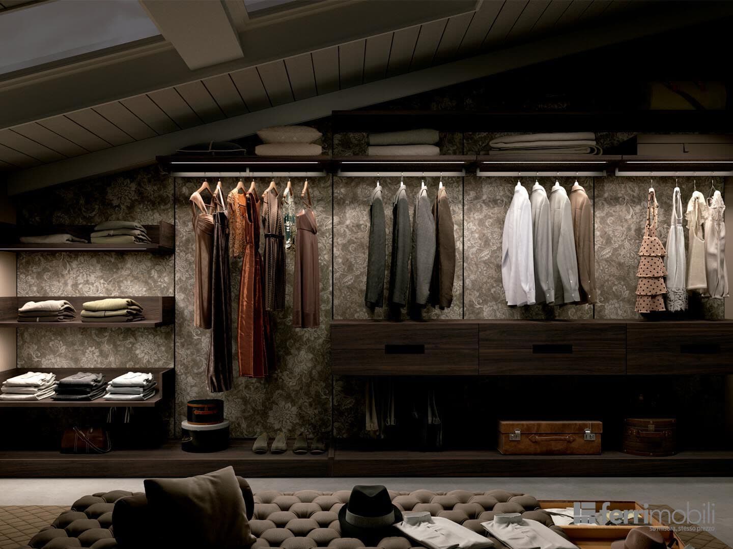 Ferrimobili
COMPOSITION 09
Attic walk-in wardrobe
