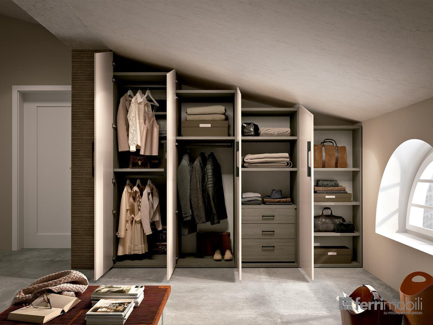 Ferrimobili
COMPOSITION 31
Sloping attic wardrobe