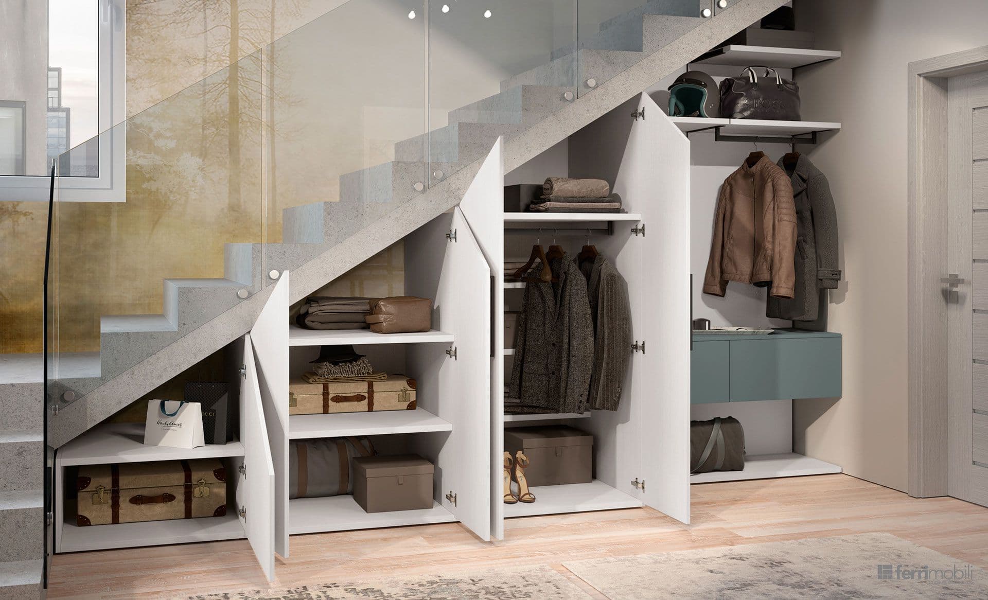 Ferrimobili
COMPOSITION 35
Understairs wardrobe