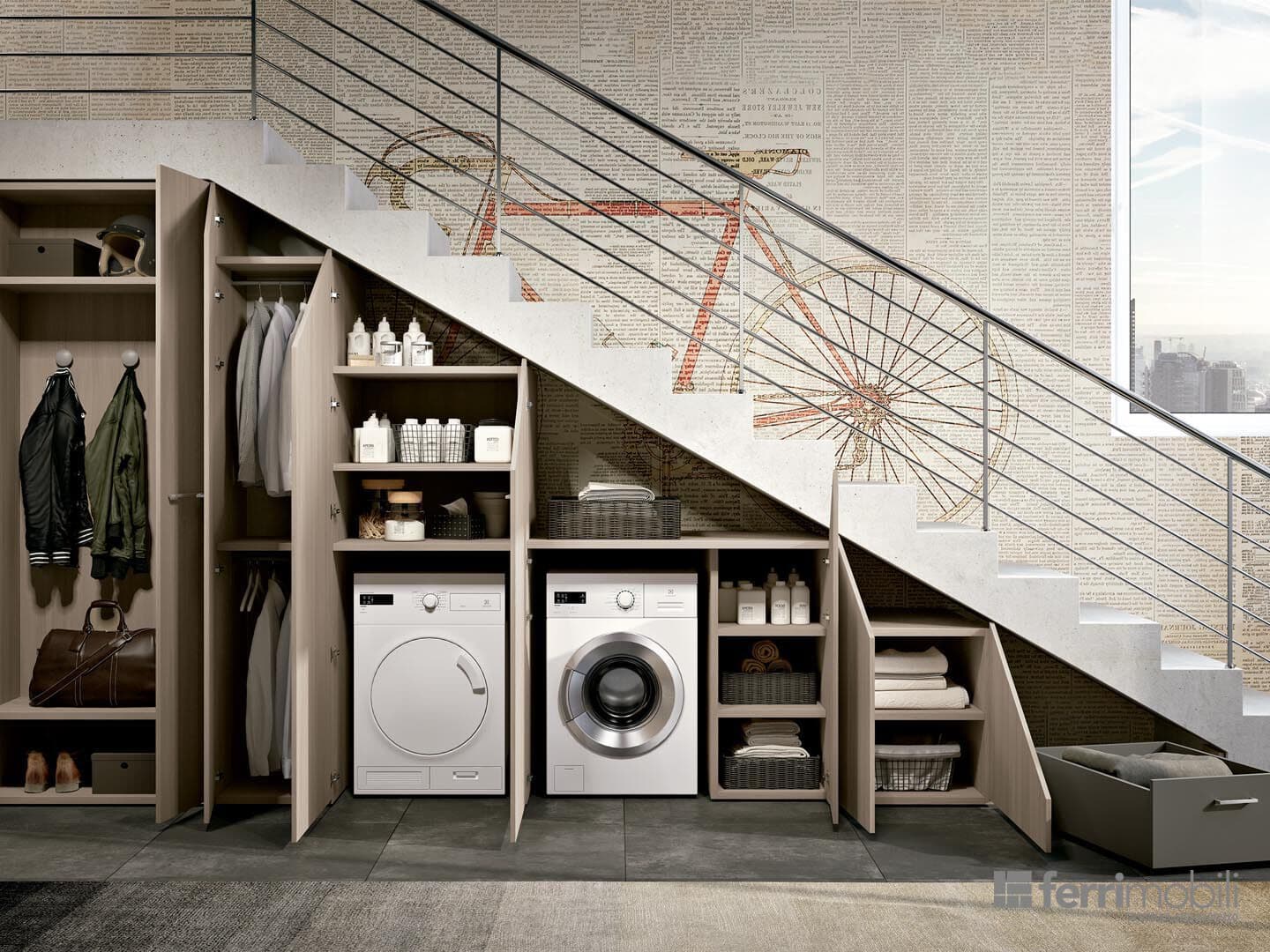 Ferrimobili
COMPOSITION 39
Understairs laundry cabinet