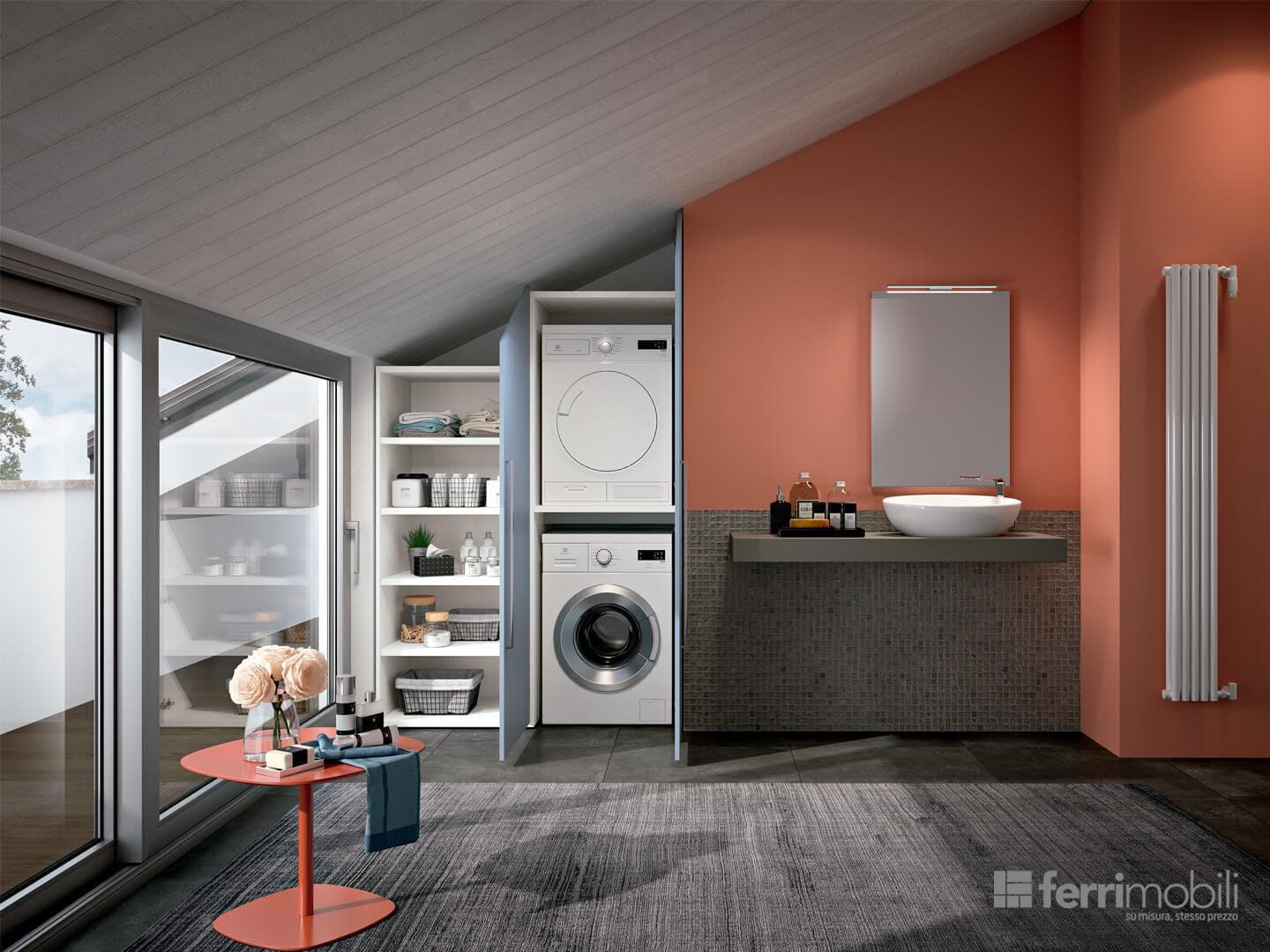 Ferrimobili
COMPOSITION 40
Attic laundry wardrobe