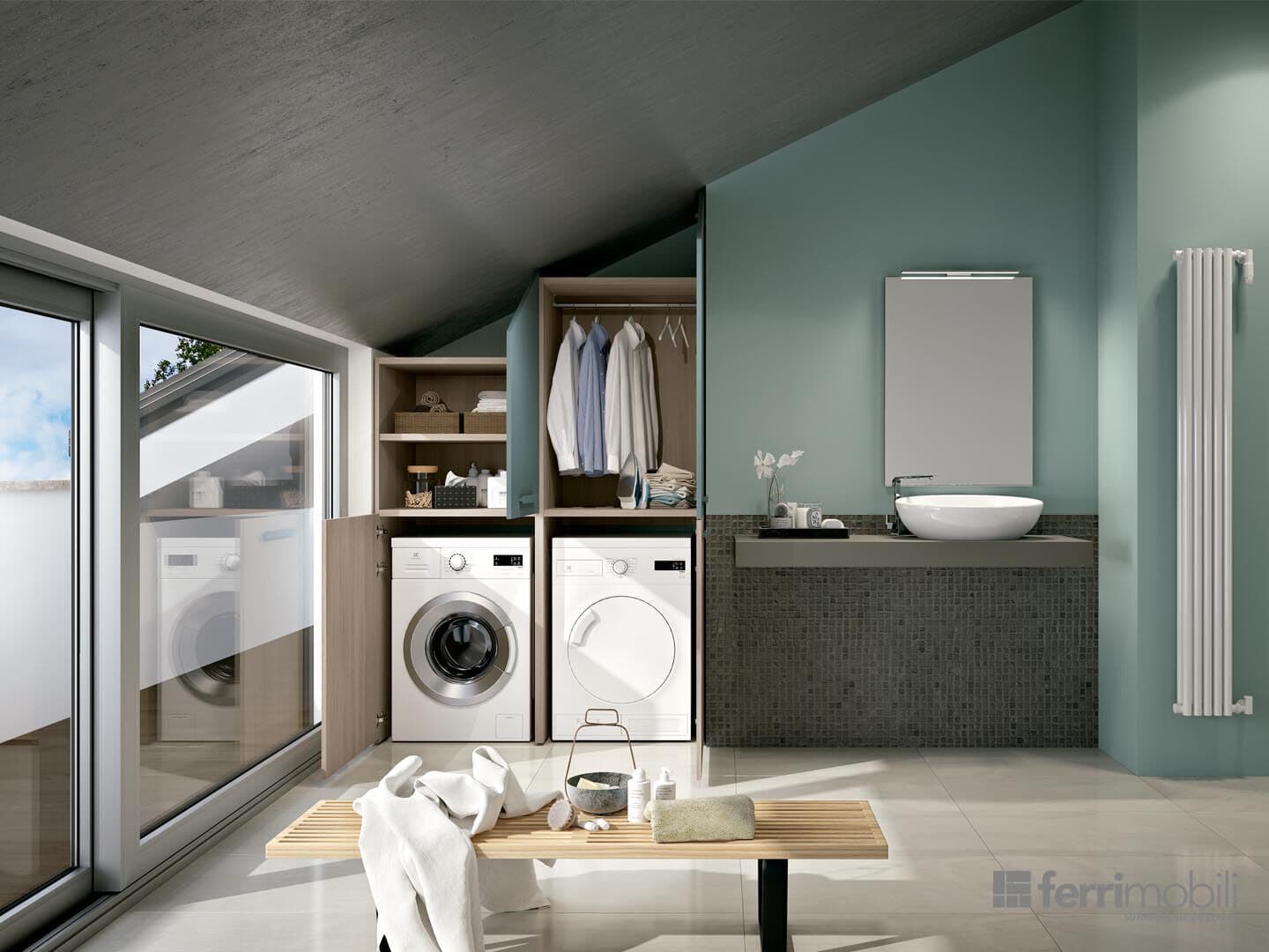 Ferrimobili
COMPOSITION 41
Attic laundry wardrobe