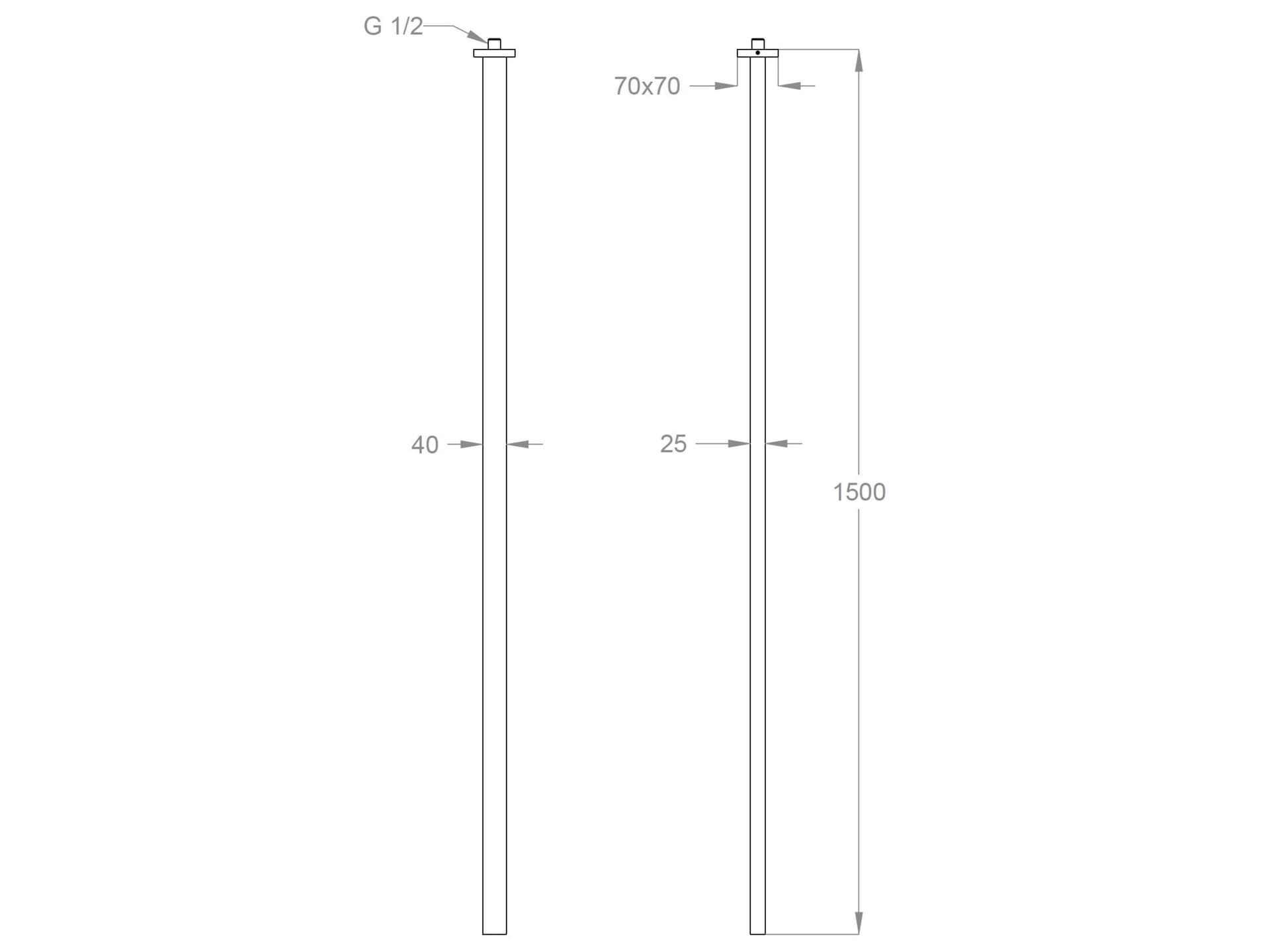 Fir Italia
PLAYONE 90 - 9042004
Wall-mounted brass spout