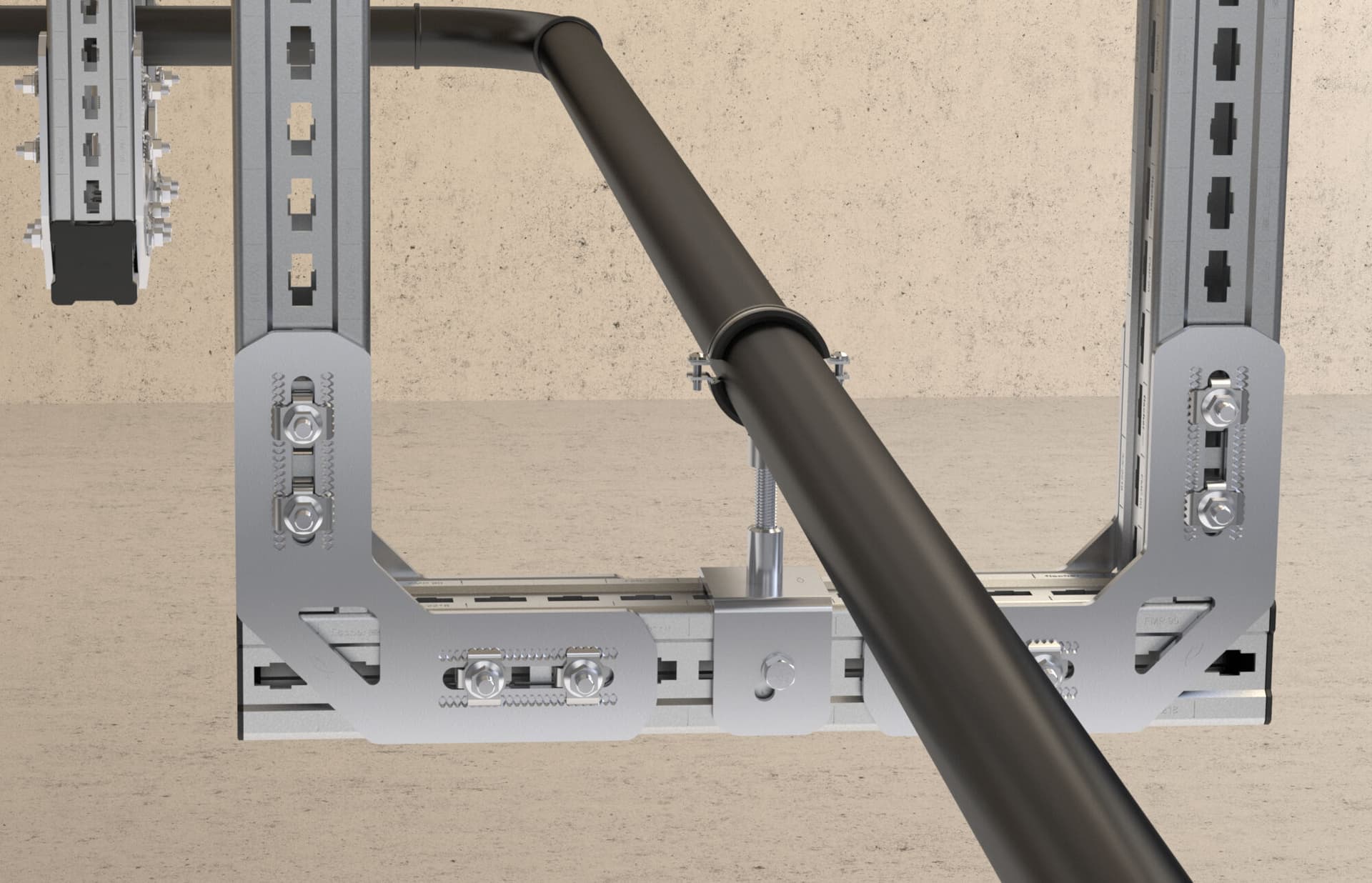 fischer
FMCE
C-shaped plate with through-fixing on heavy-duty profiles