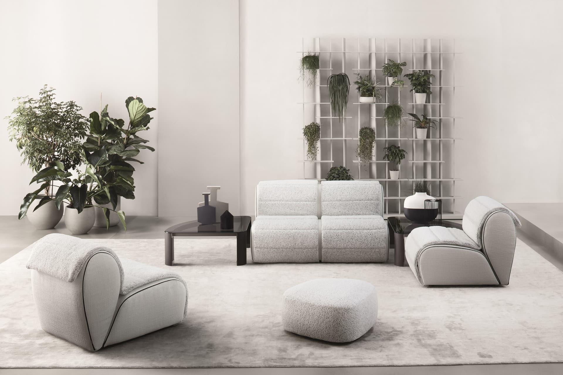Flou
FLORA
2 seater fabric sofa with removable cover