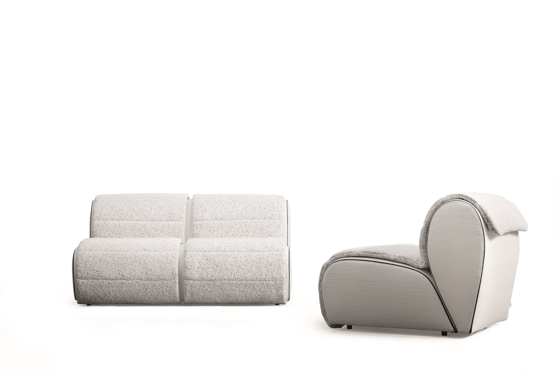 Flou
FLORA
Fabric armchair with removable cover
