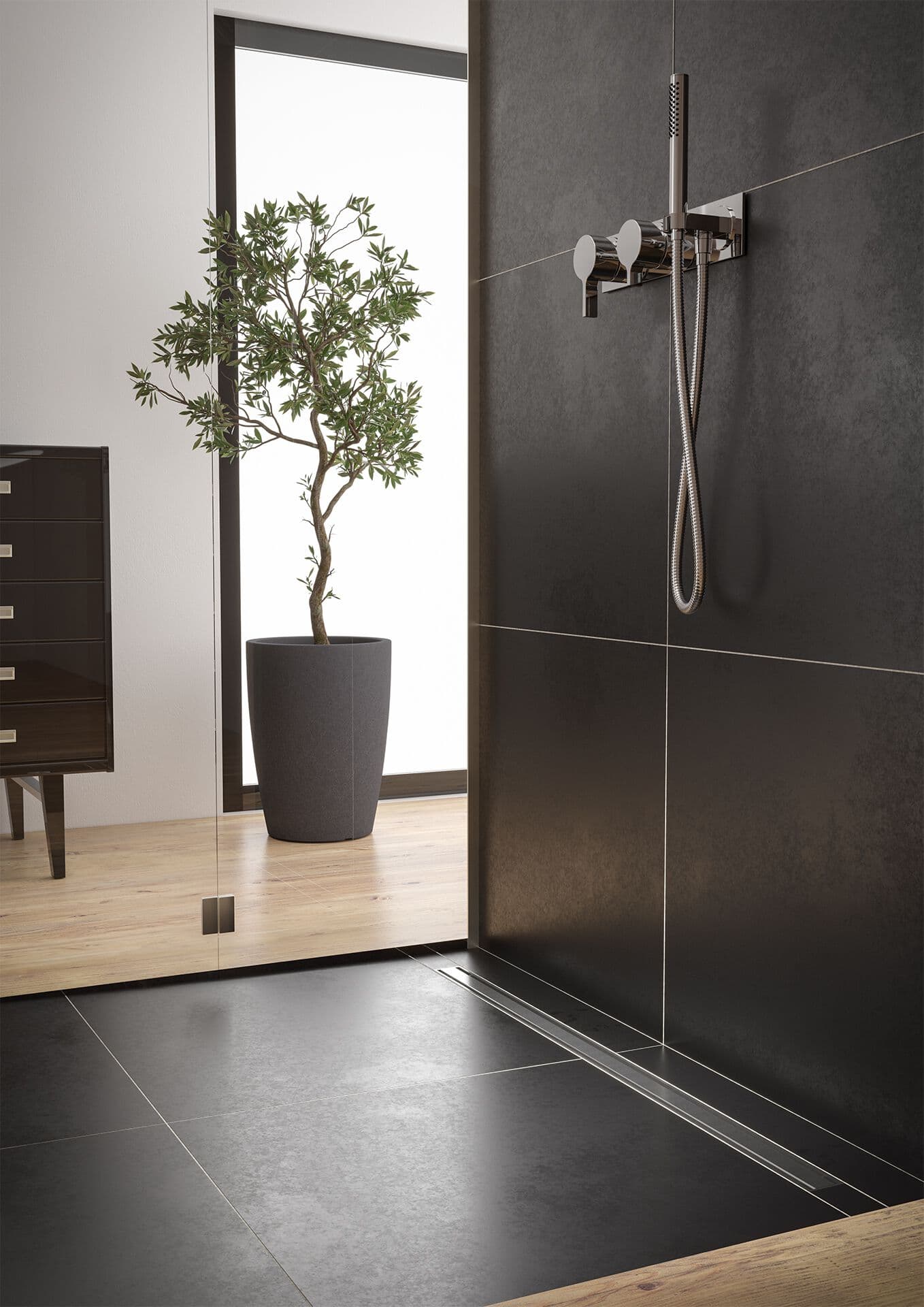 Fluidmaster ELEGANCE 675392 - Нержавеющий душевой канал