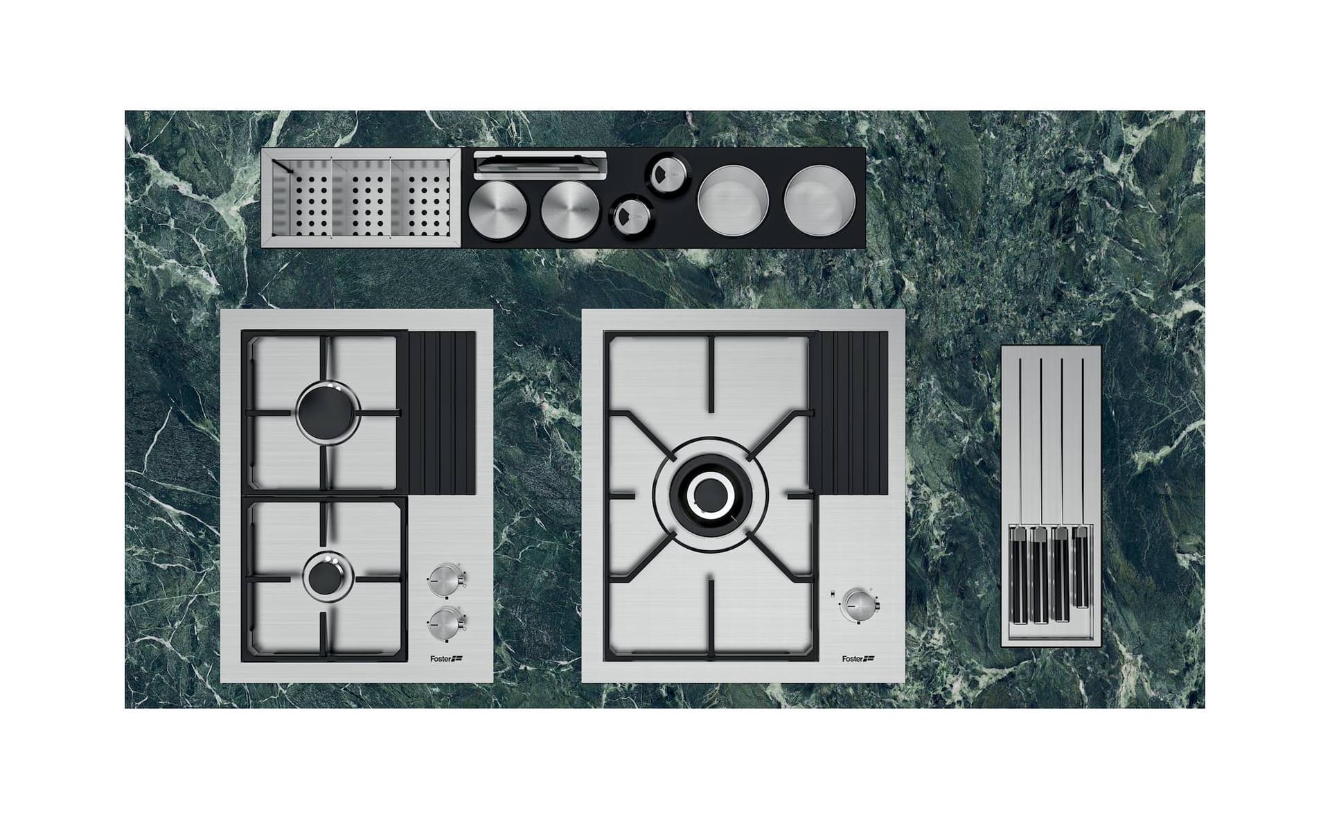 Foster
3025 880
Stainless steel kitchen equipped track
