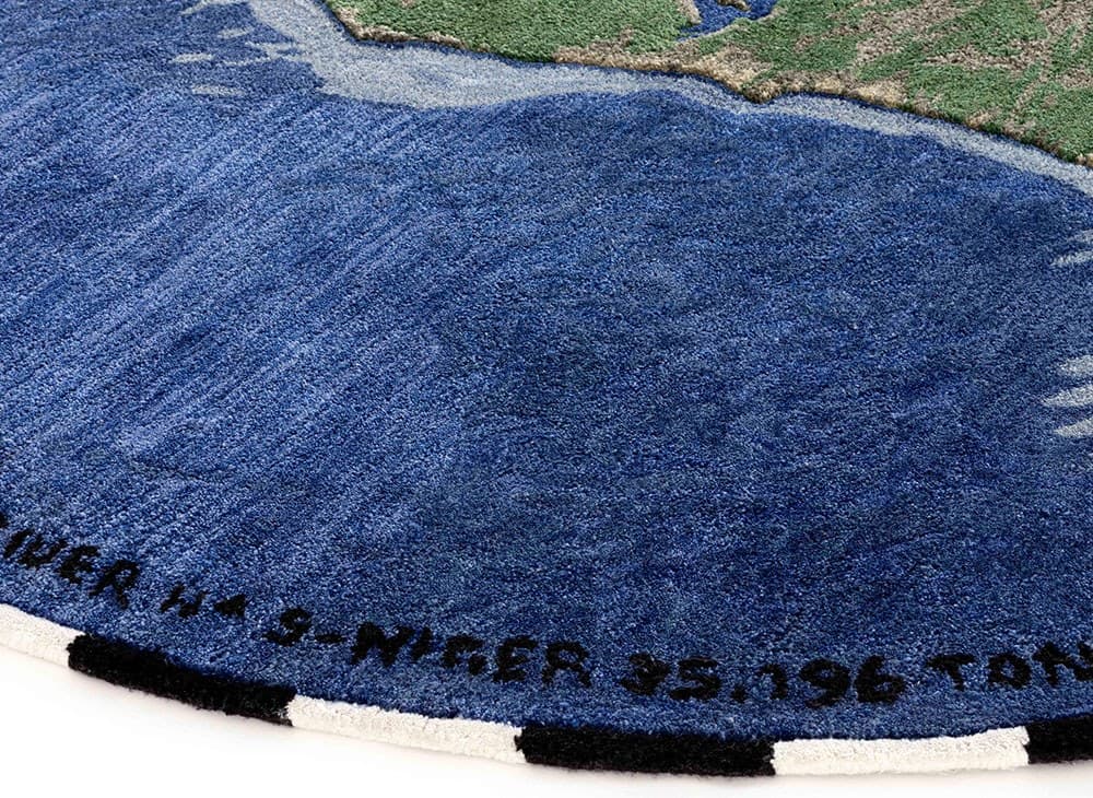 GAN
NIGER
Patterned round recycled PET rug