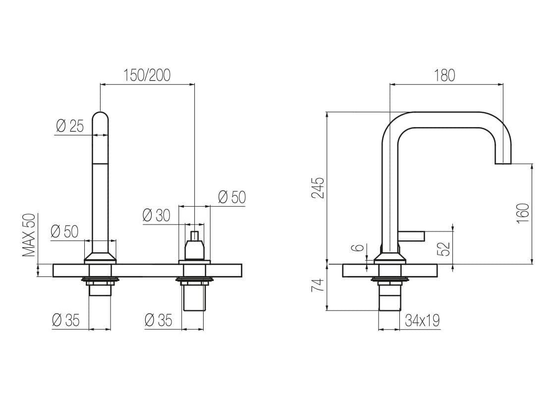 GEDA
KOÈ
2 hole single handle kitchen mixer tap