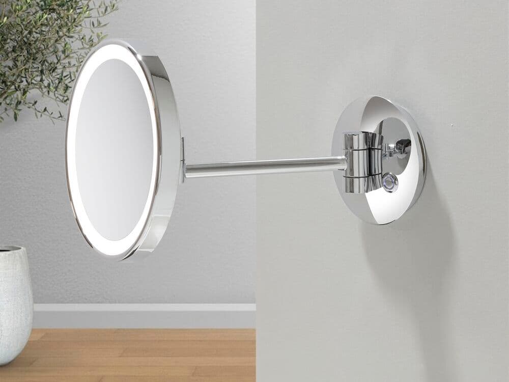 Geesa
SHAVING MIROR 3X
Wall-mounted round steel shaving mirror