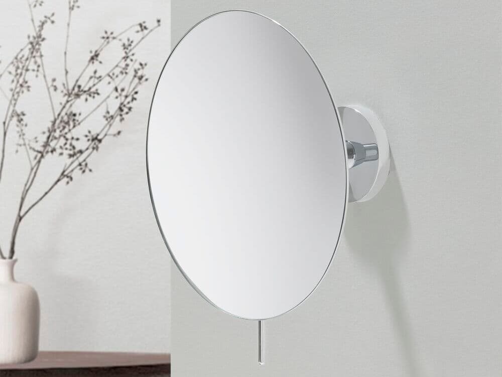 Geesa
SHAVING MIRROR 3X
Wall-mounted round steel shaving mirror
