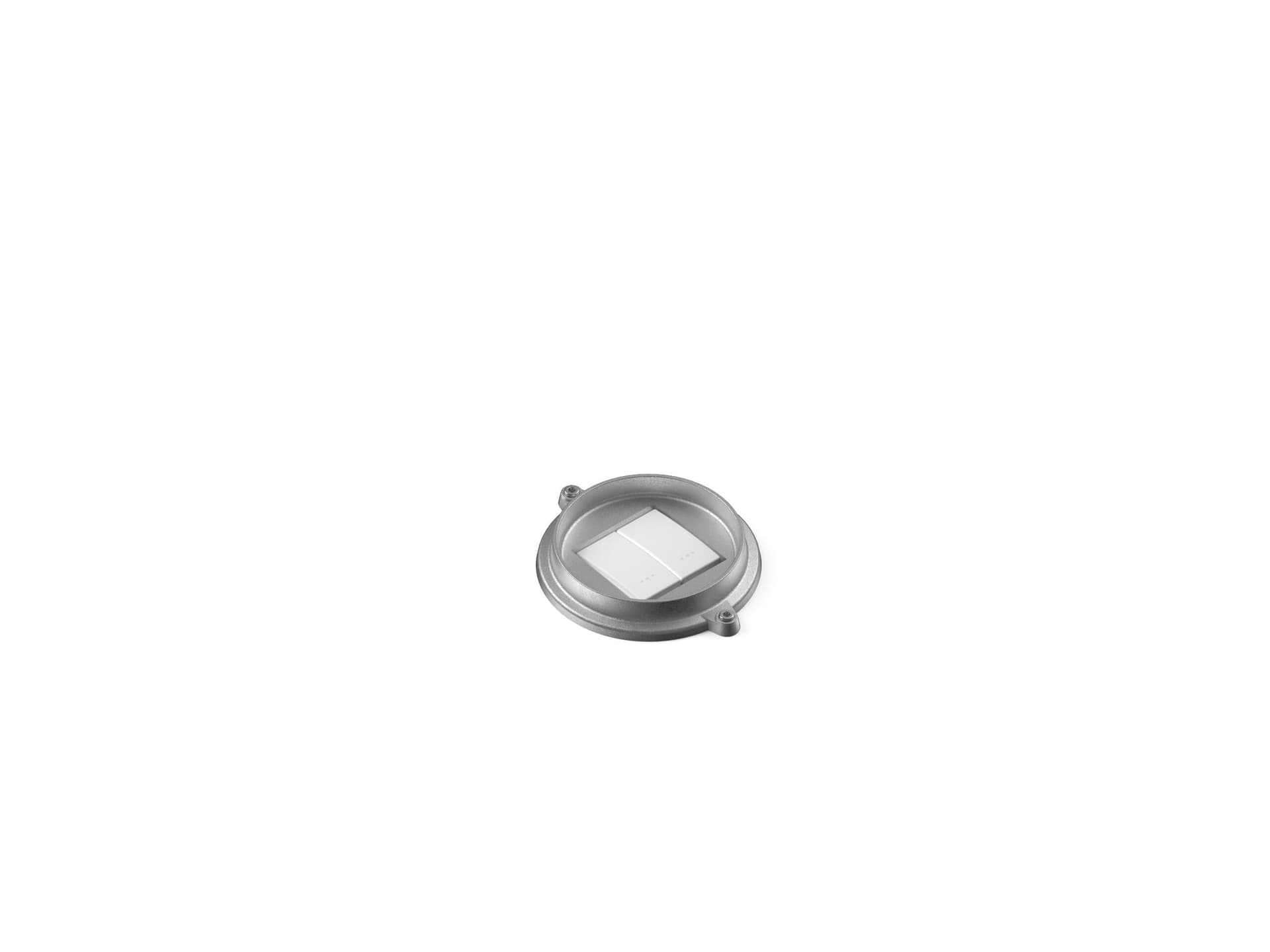 Genuit
WALLPLATE SILVER
Round natural aluminium wallplate