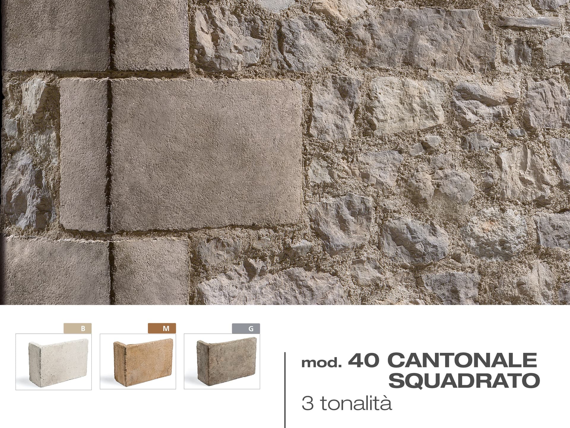 GEOPIETRA® CANTONALE SQUADRATO P40