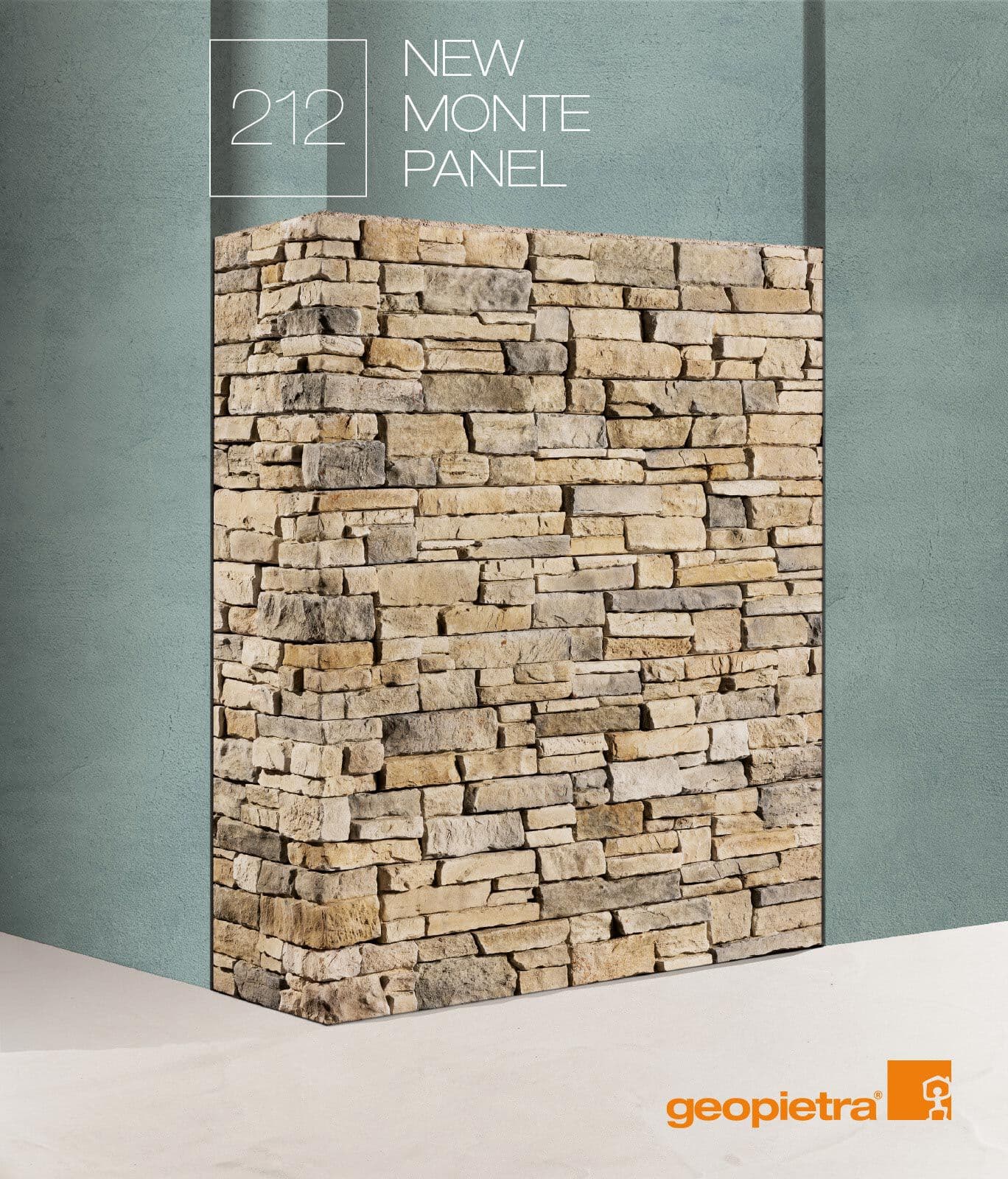 GEOPIETRA®
NEW MONTE PANEL P212
Artificial stone facade element