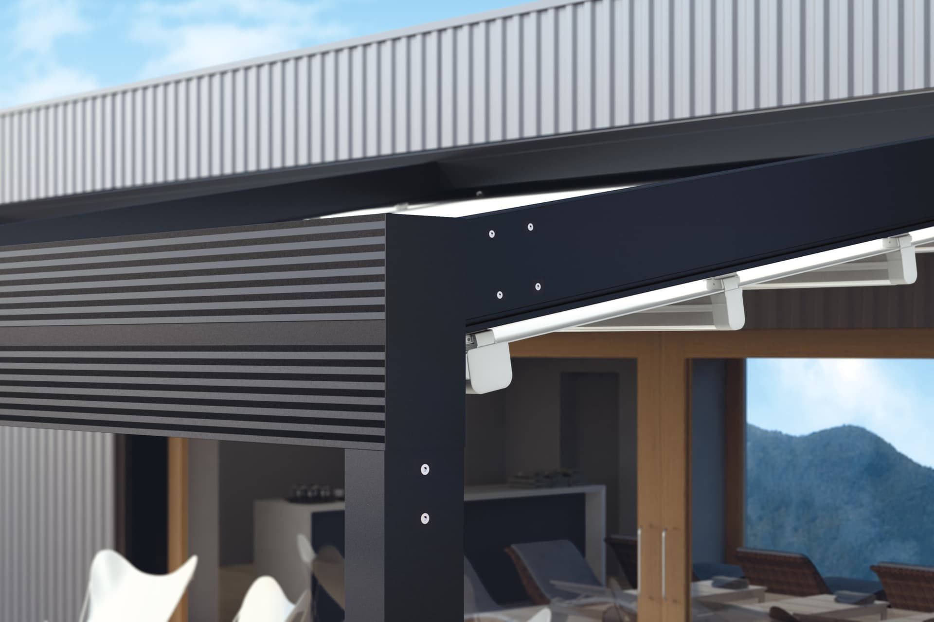 GIBUS
QUADRA 165
Pergola with sliding cover