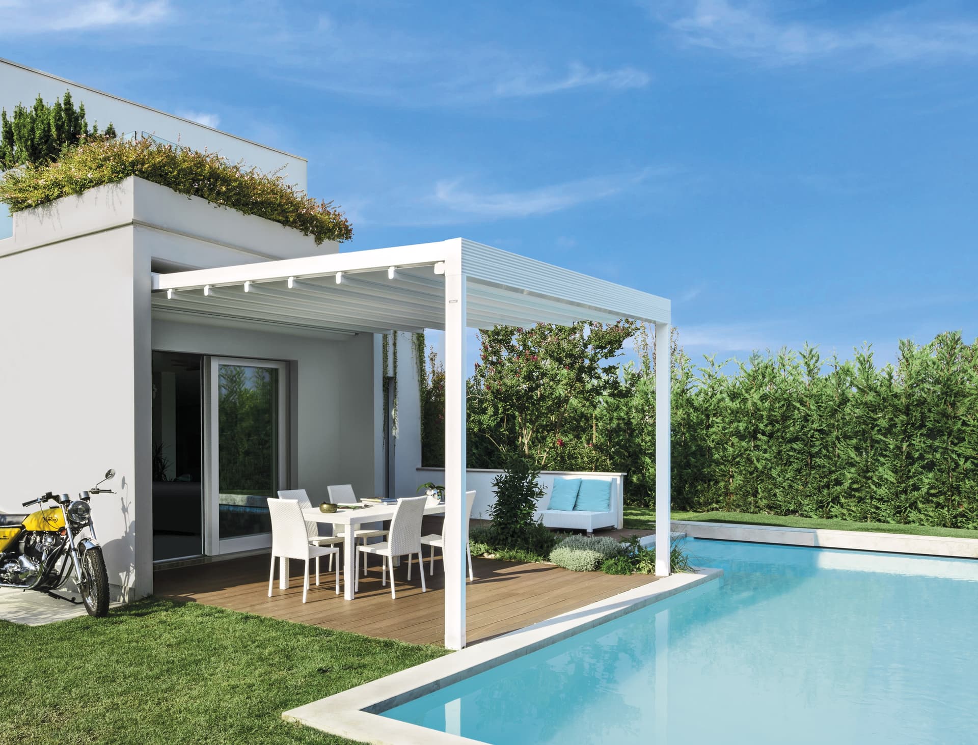 GIBUS
QUADRA
Pergola with sliding cover