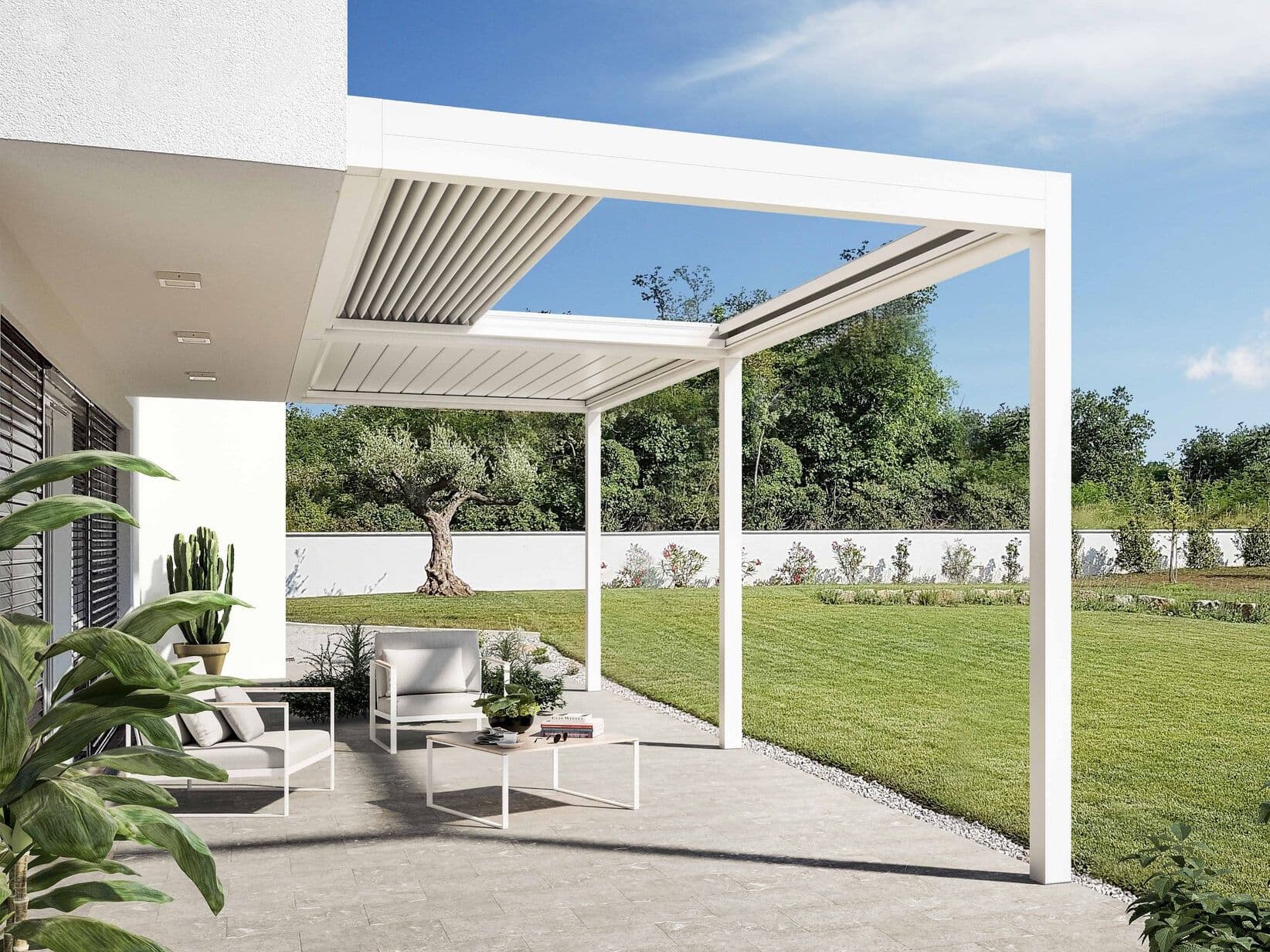 GIBUS
SWAY
Bioclimatic pergola with retractable blade cover