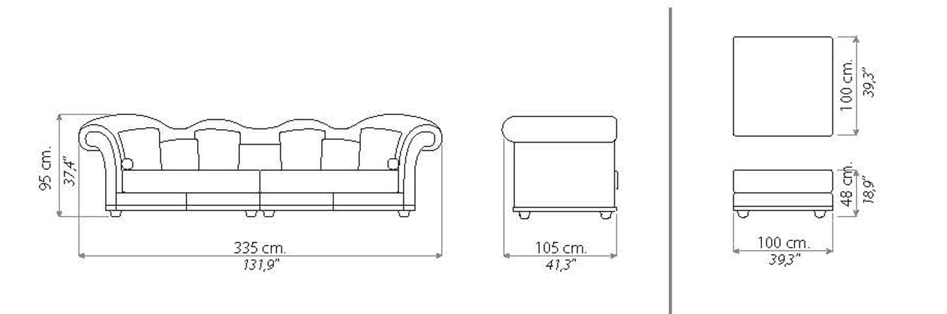 Giovannetti Classici
ELENA
Leather sofa