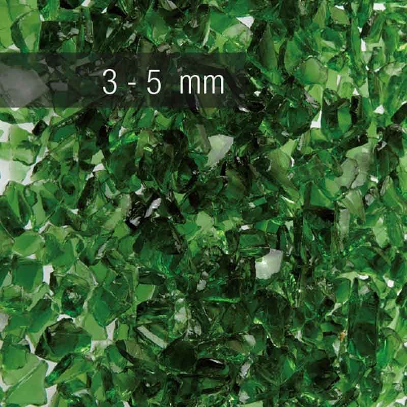 GRANULATI ZANDOBBIO VETRO VERDE - Стеклянные декоративные чипсы