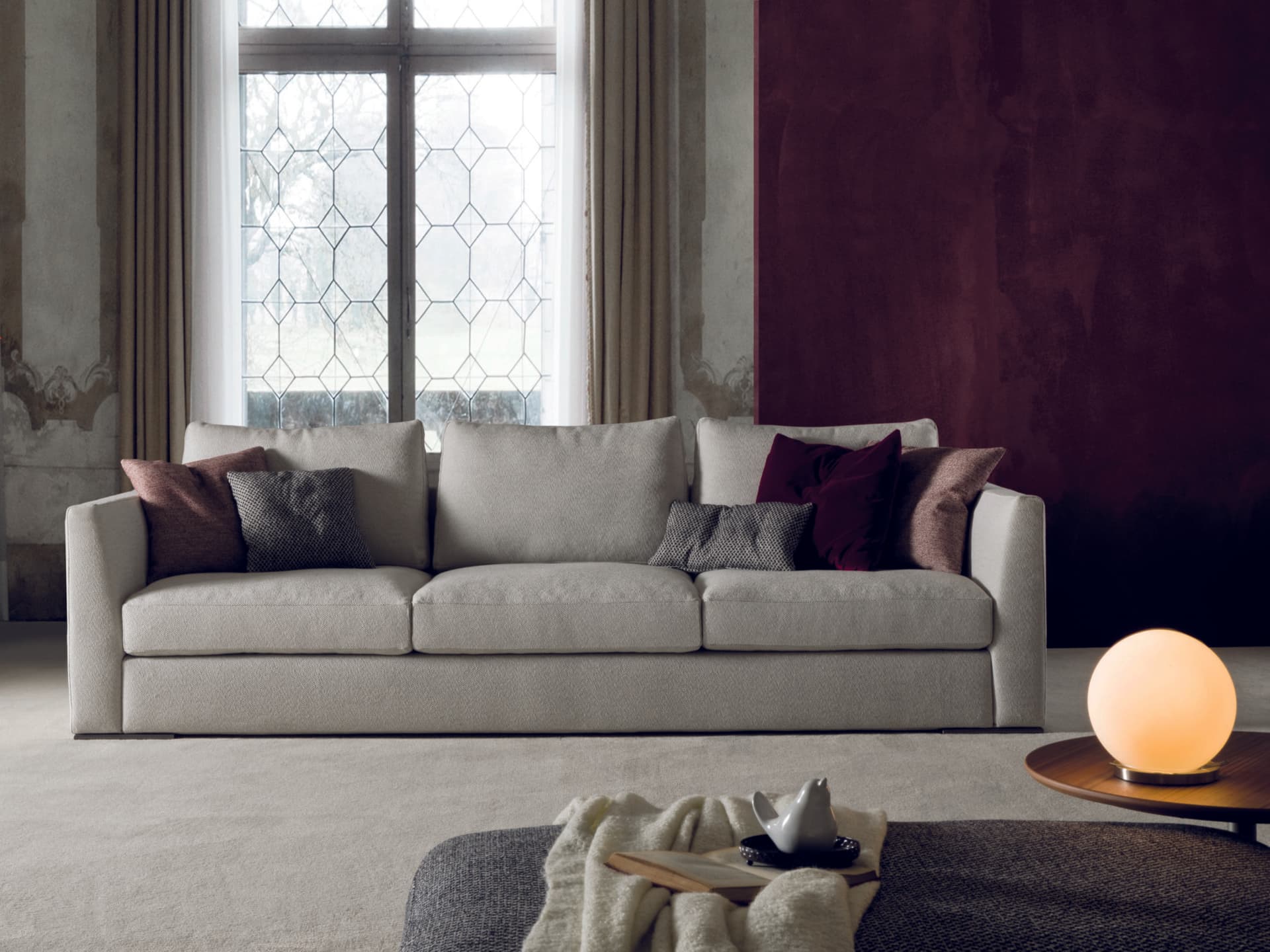 Gruppo Fox
AMALFI
3 seater fabric sofa with removable cover