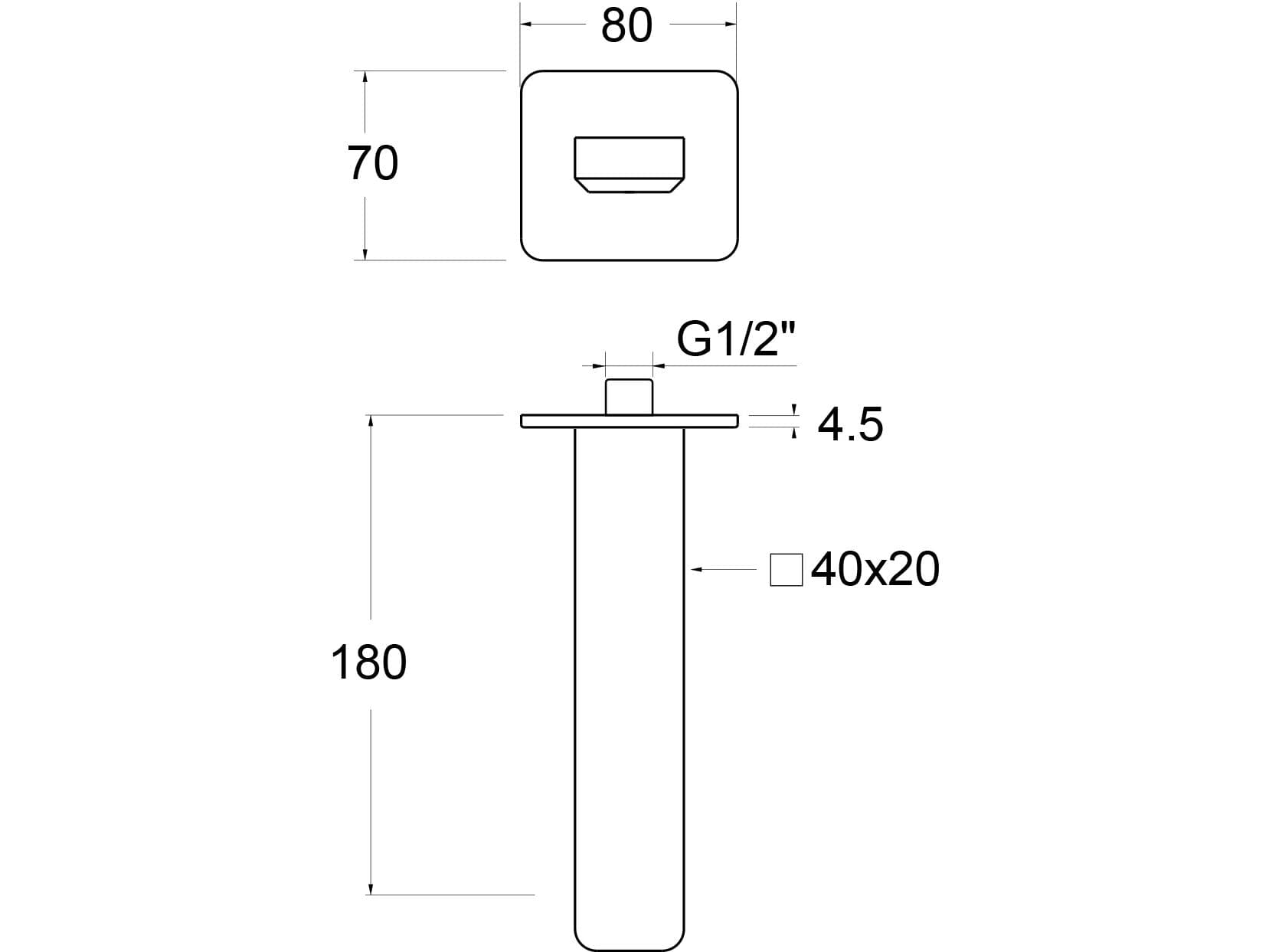 GUGLIELMI RUBINETTERIE
GX M
Wall-mounted spout