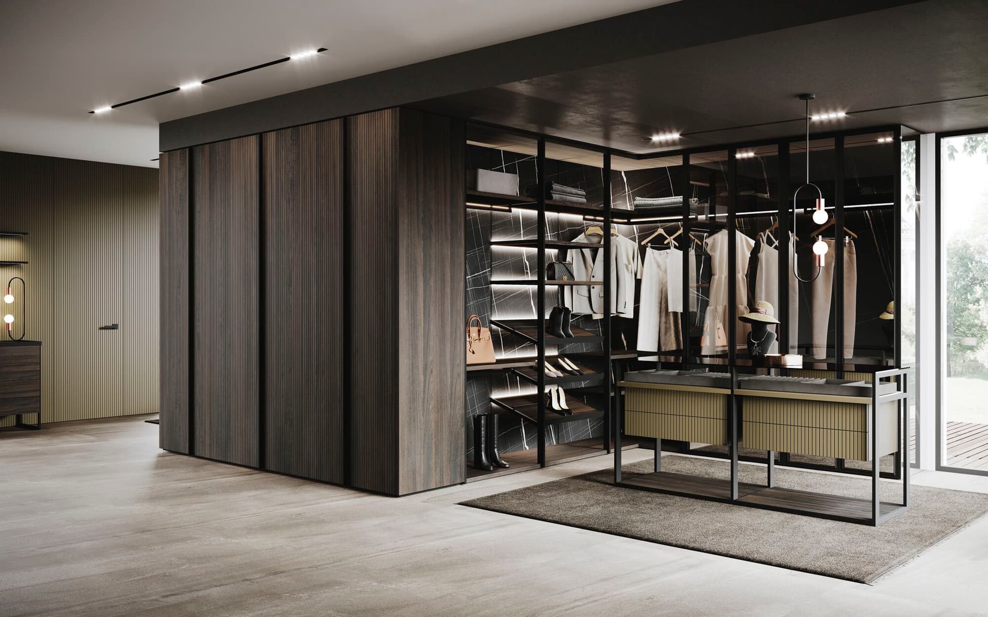 Guzzini & Fontana
ALWAYS
Custom sectional wood veneer wardrobe
