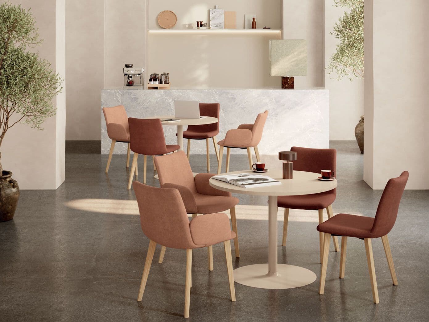 Harmony
VITA
Upholstered fabric chair with armrests