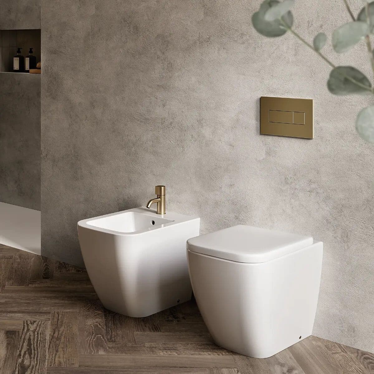 HATRIA
BIANCA
Back to wall Floor mounted toilet