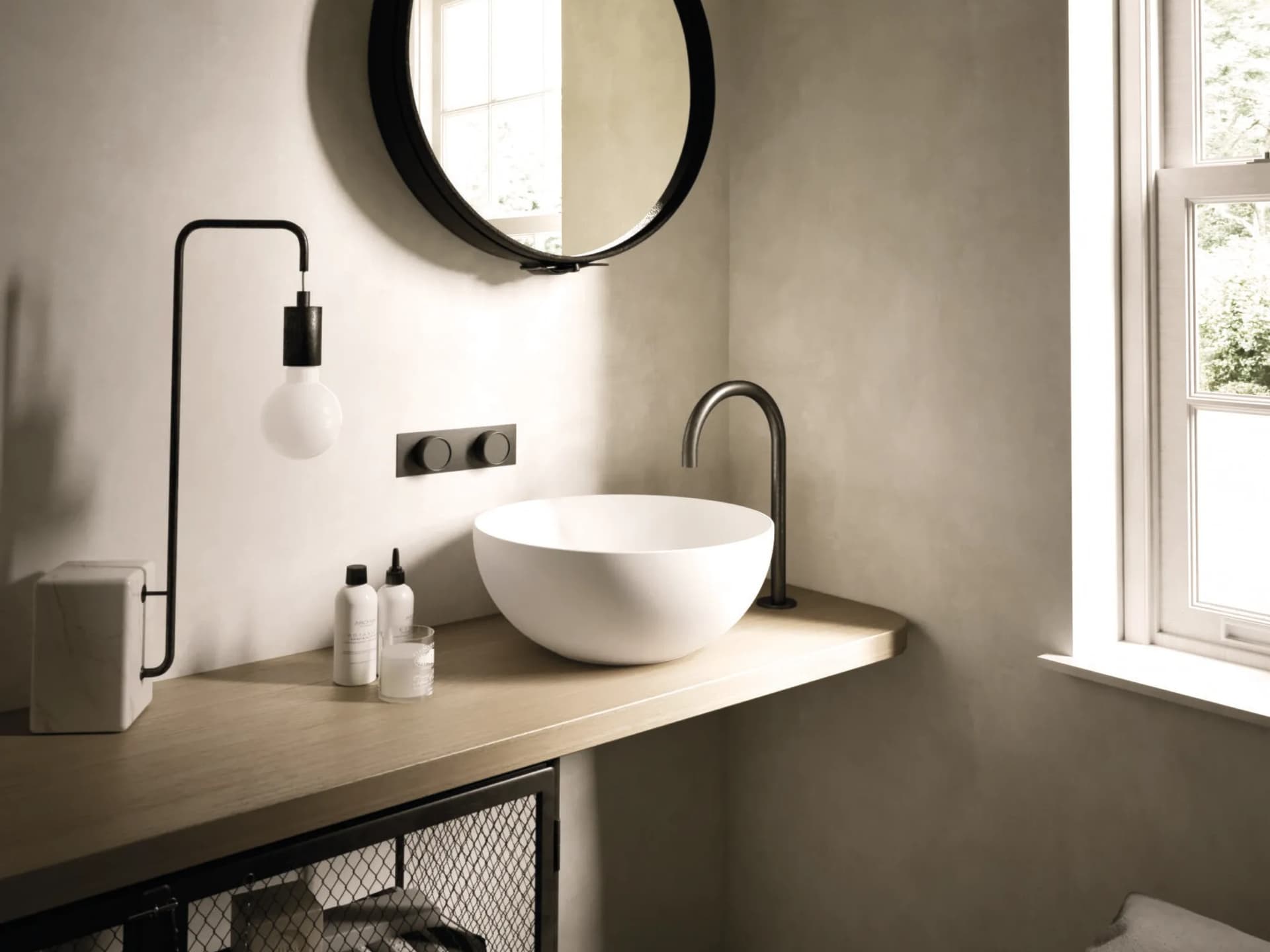 HATRIA
HAPPY HOUR SLIM 06:00
Countertop round washbasin