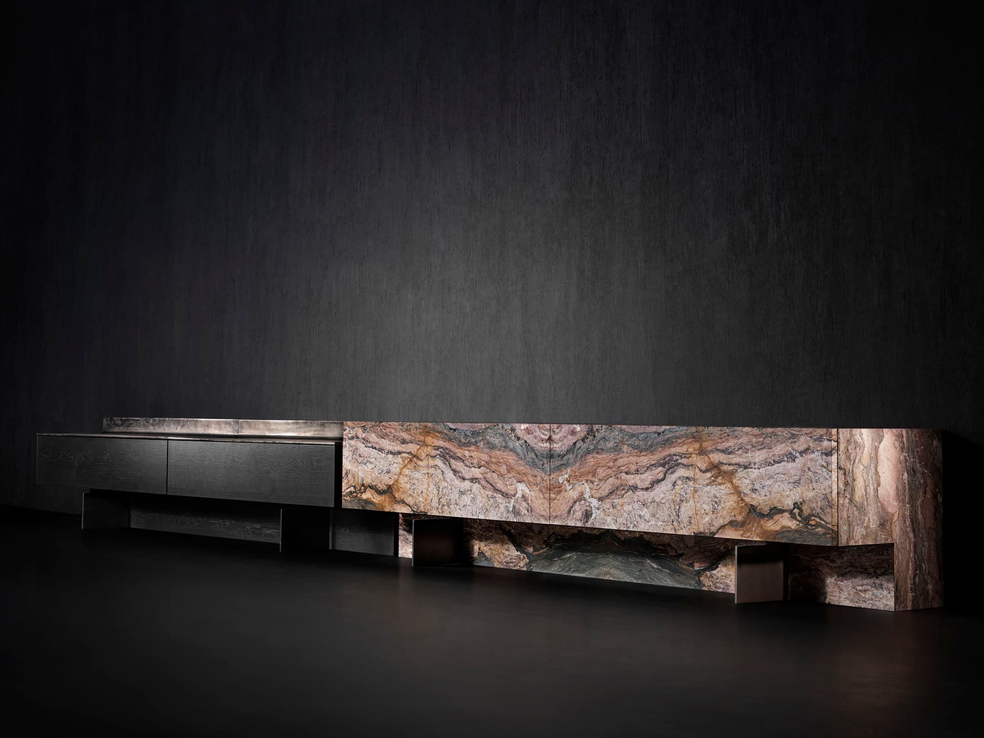 Henge
DOGMA
Metal and stone sideboard