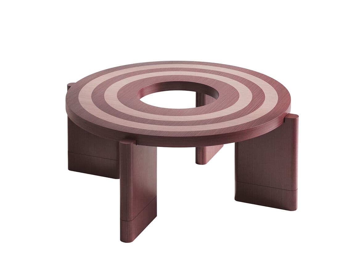 Hermhaus
LOOP
Round wooden central coffee table