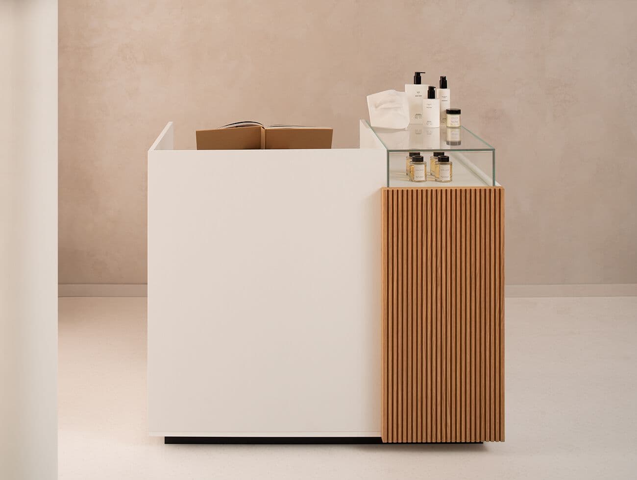 Hi Retail
BANCO CASSA ZERO CON TECA
Wooden reception desk