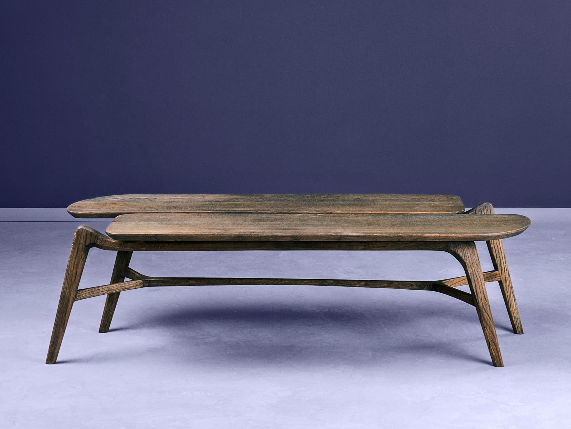 HOOKL und STOOL
TISA
Rectangular solid wood coffee table