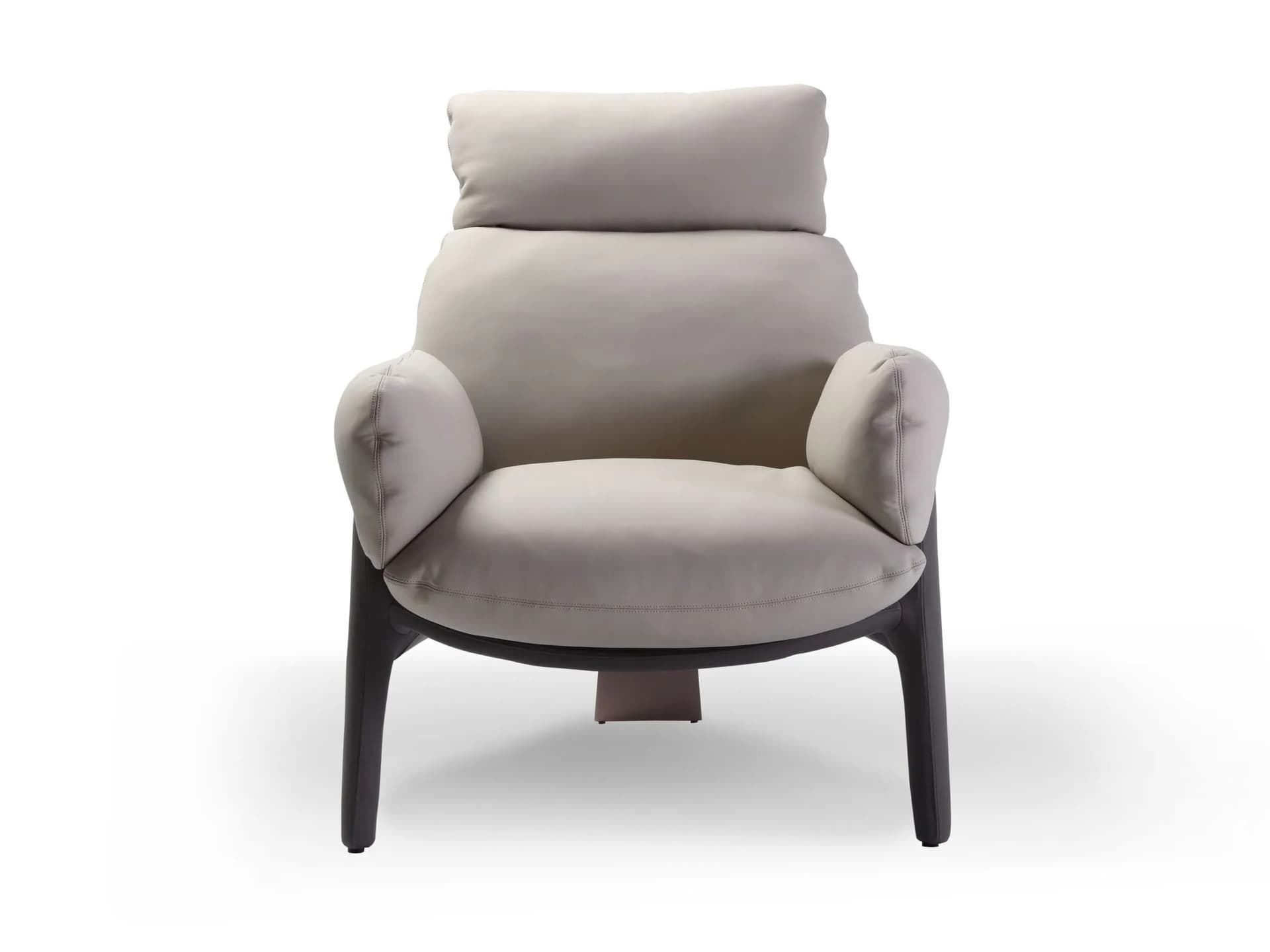 HOTHING
BIG BIG
High-back leather armchair with armrests