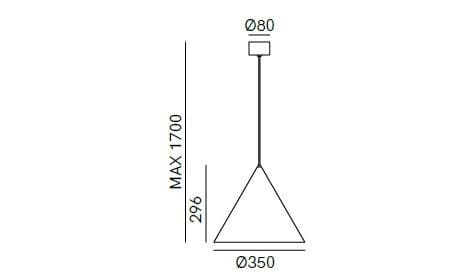 Il Fanale
CONE 286.03
Iron pendant lamp