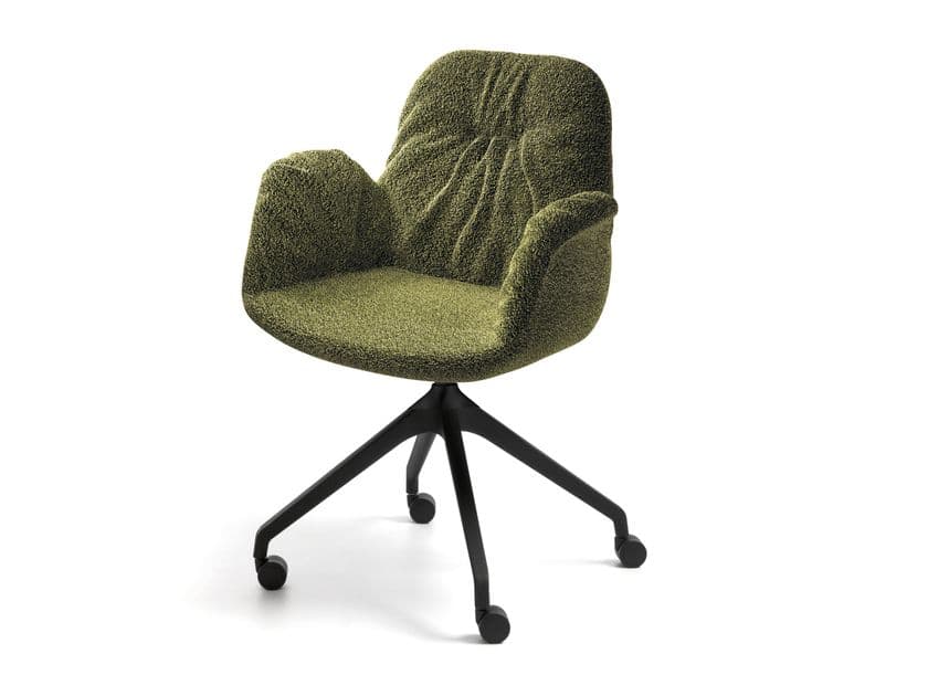 Innova Imbottiti
ELEVEN
Trestle-based fabric chair with castors and armrests