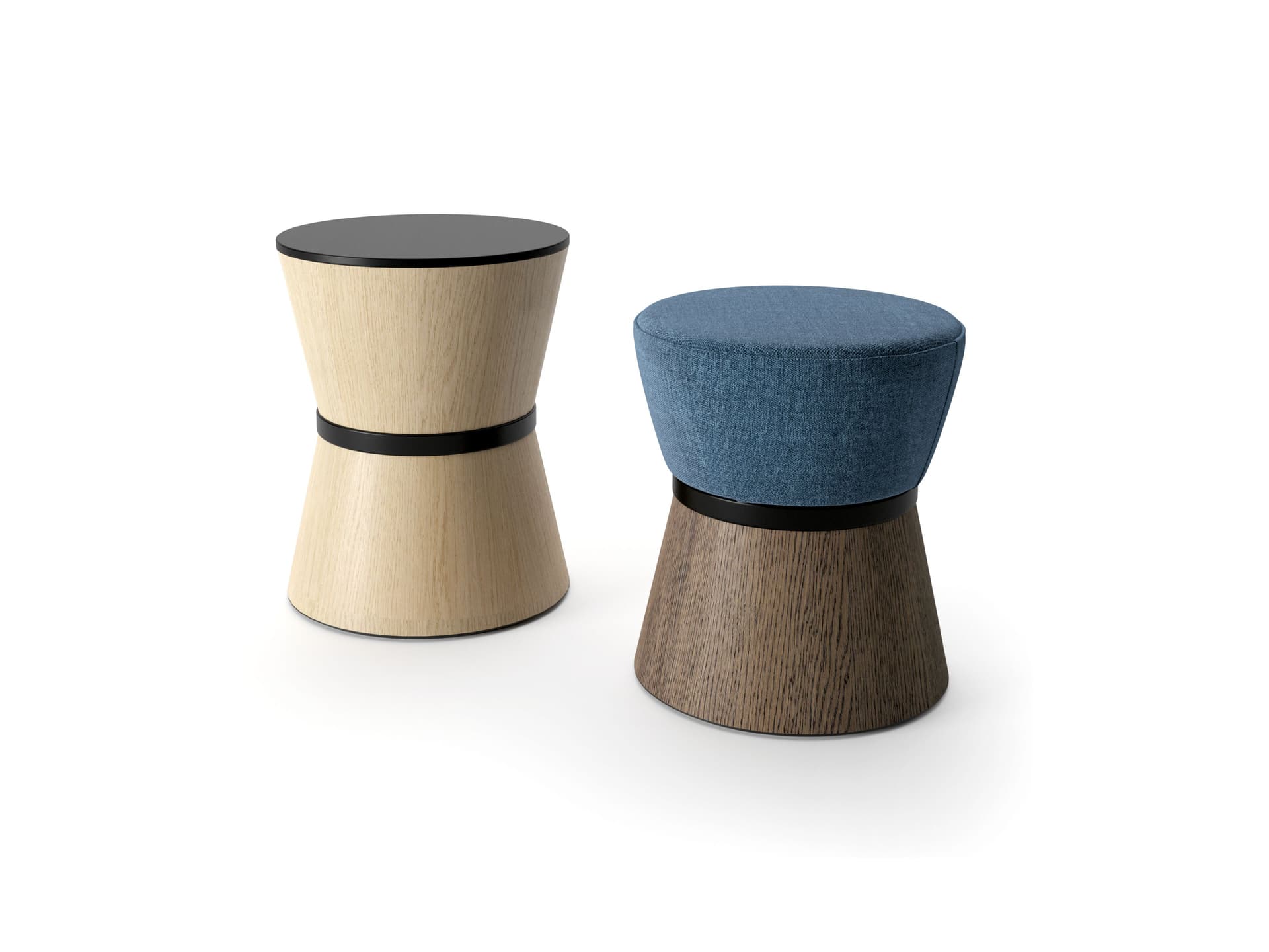 Innova Imbottiti
MOKA
Upholstered round wooden and fabric pouf