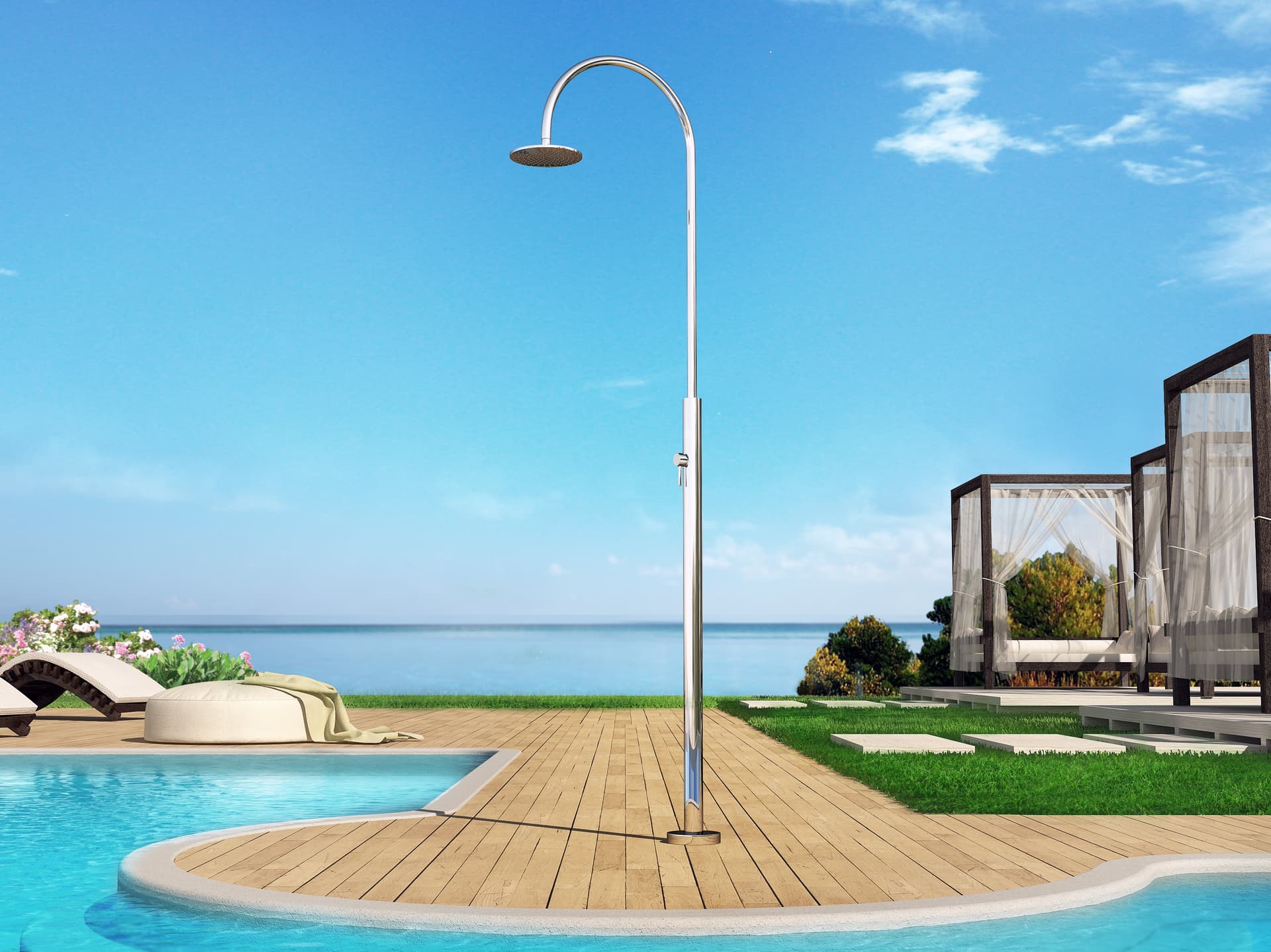 Inoxstyle
ARIA CYLINDER M
Stainless steel outdoor shower