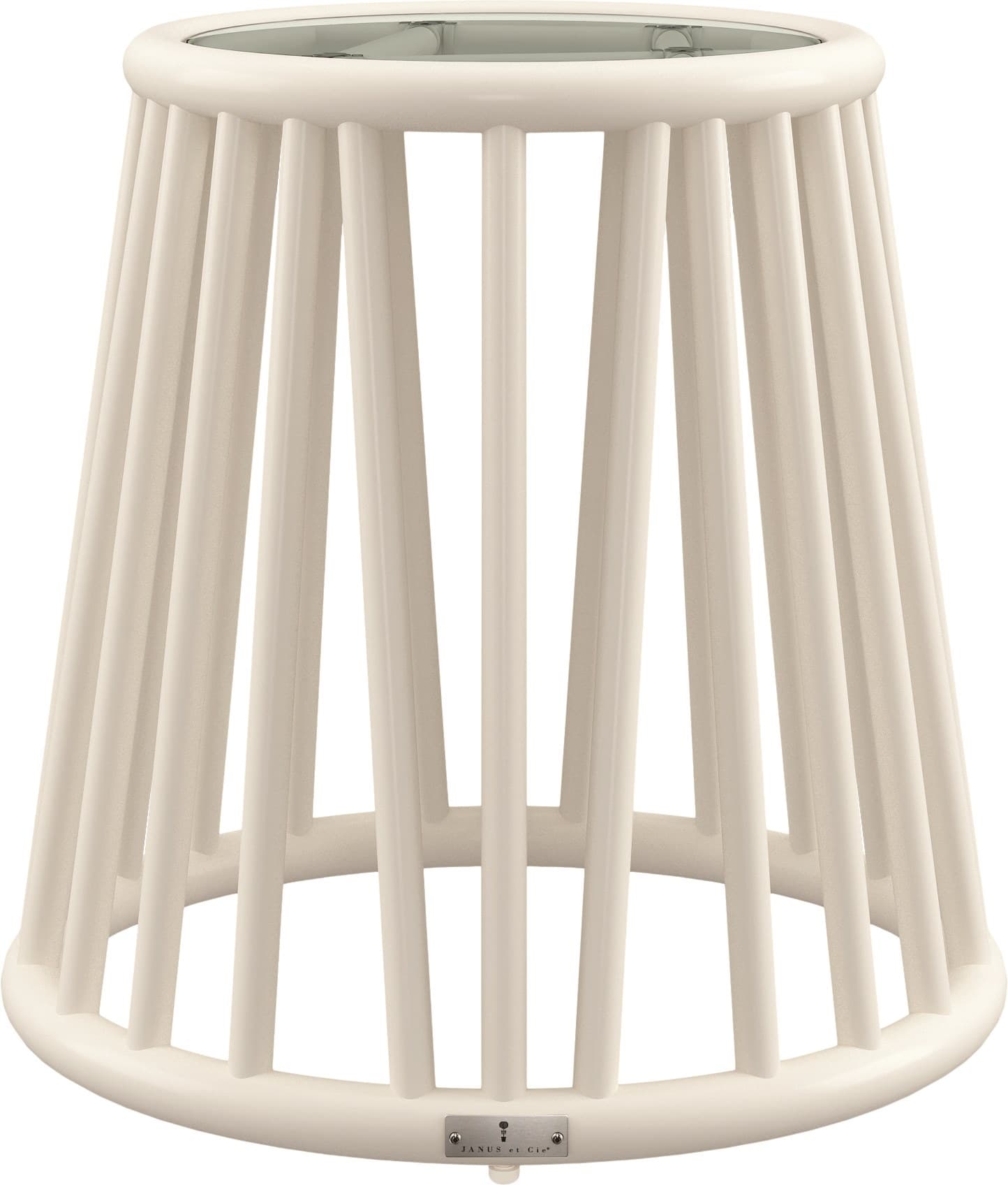JANUS et Cie
KYOTO ALU
Round glass and aluminium garden side table