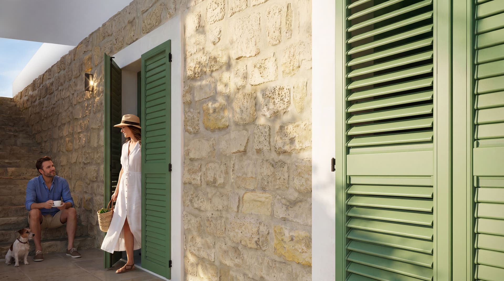 Kikau
K80 Light
Aluminium shutter with adjustable louvers