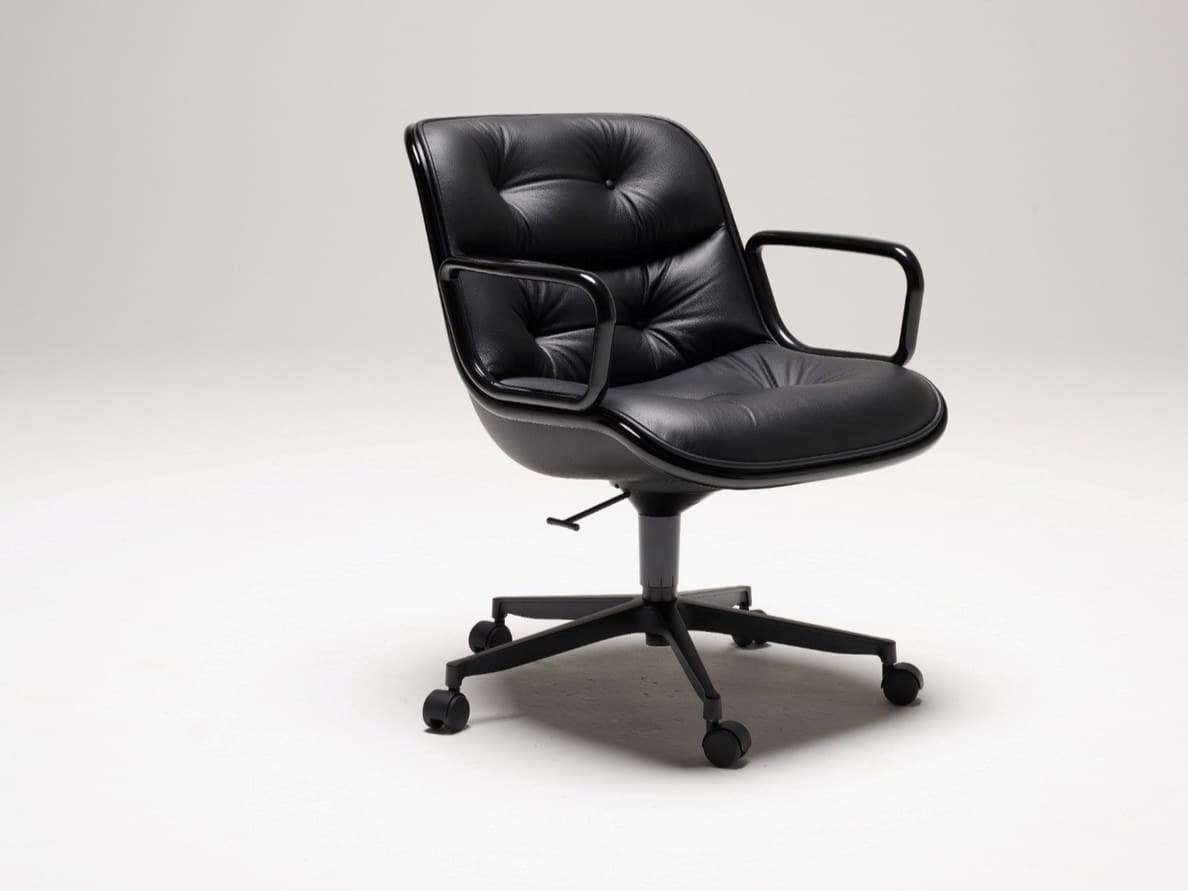 Knoll
POLLOCK
Leather office chair with 5-spoke base