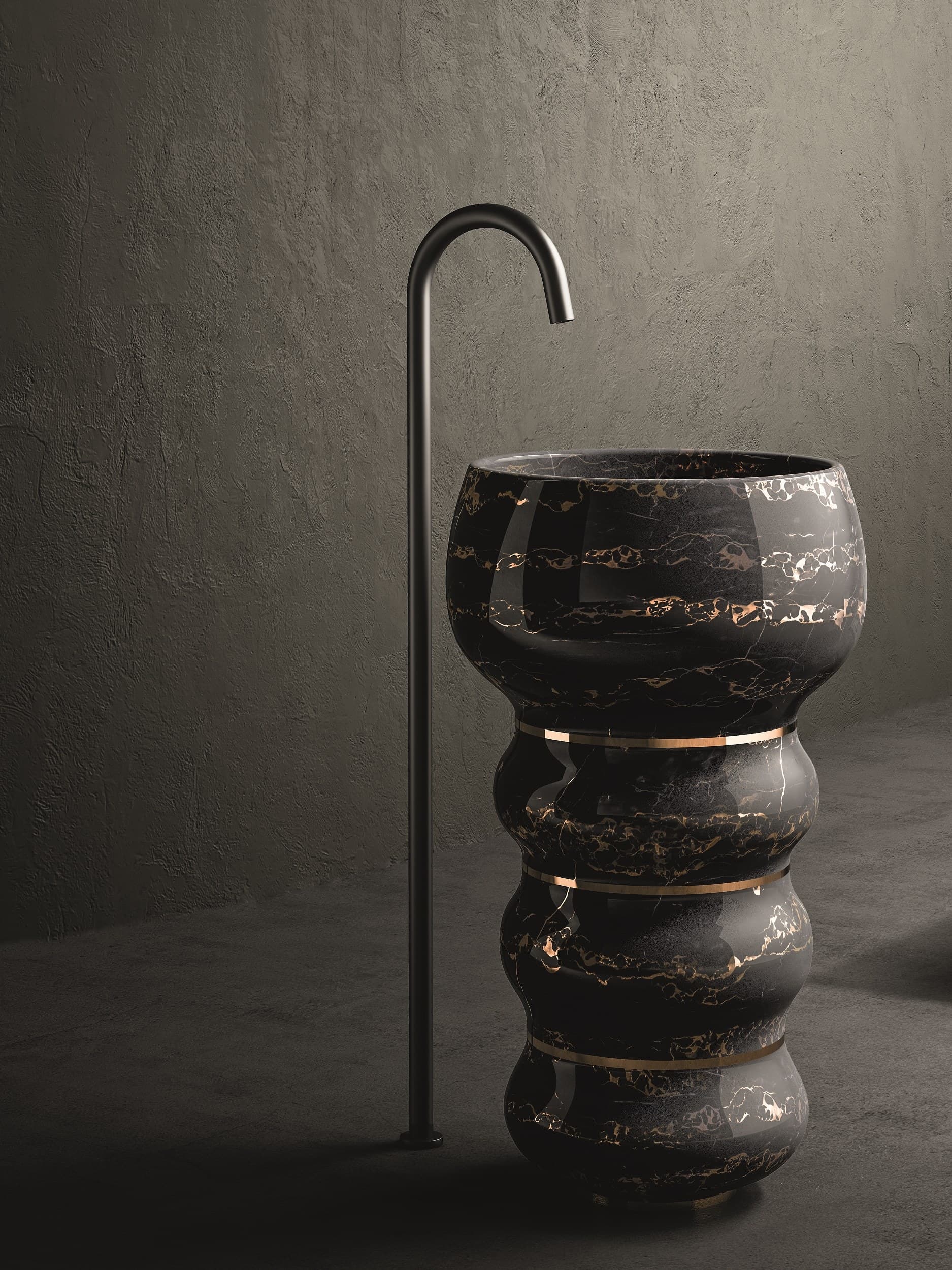 Kreoo
BUBBLES
Freestanding marble washbasin