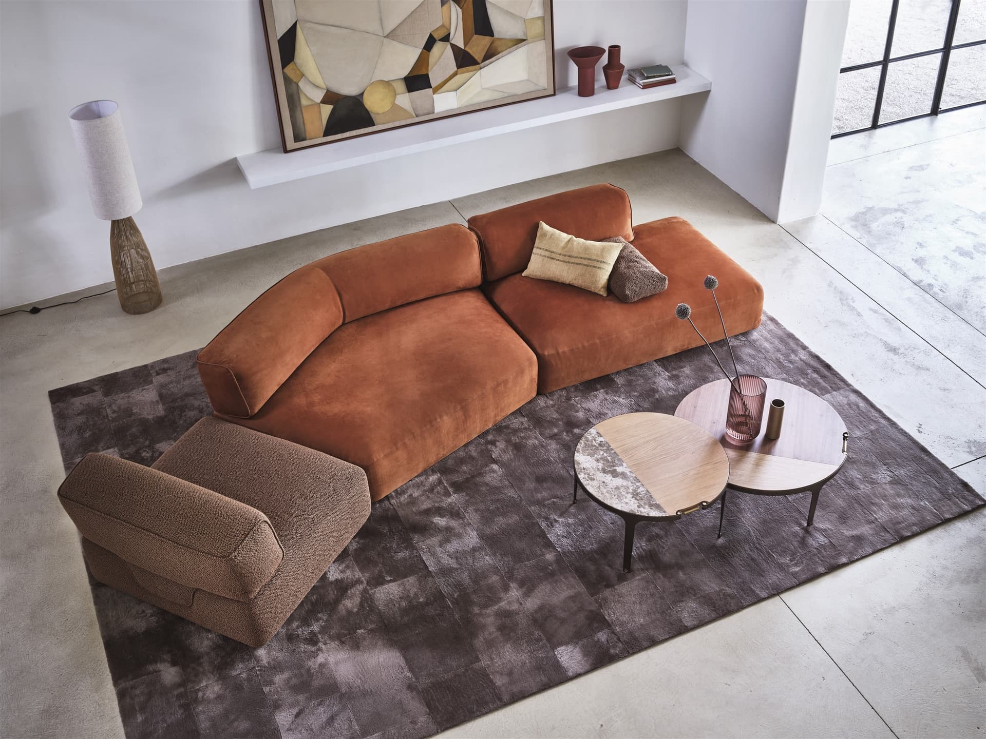Linteloo
GILBERT
Modular curved fabric sofa
