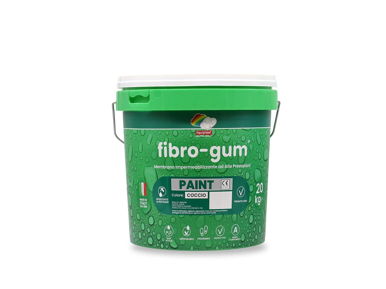Liquiplast FIBROGUM PAINT 106 COCCIO - Жидкая водонепроницаемая мембрана