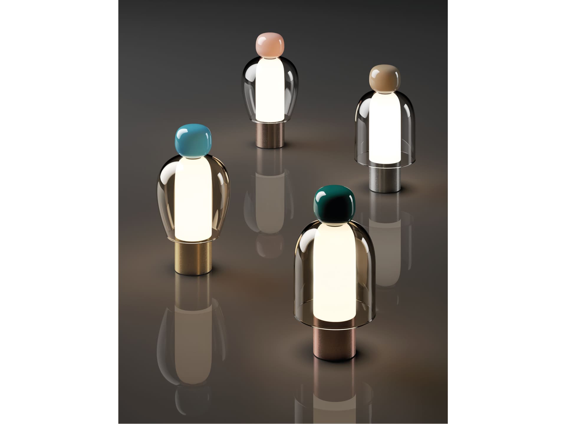LODES
EASY PEASY
LED blown glass table lamp with dimmer