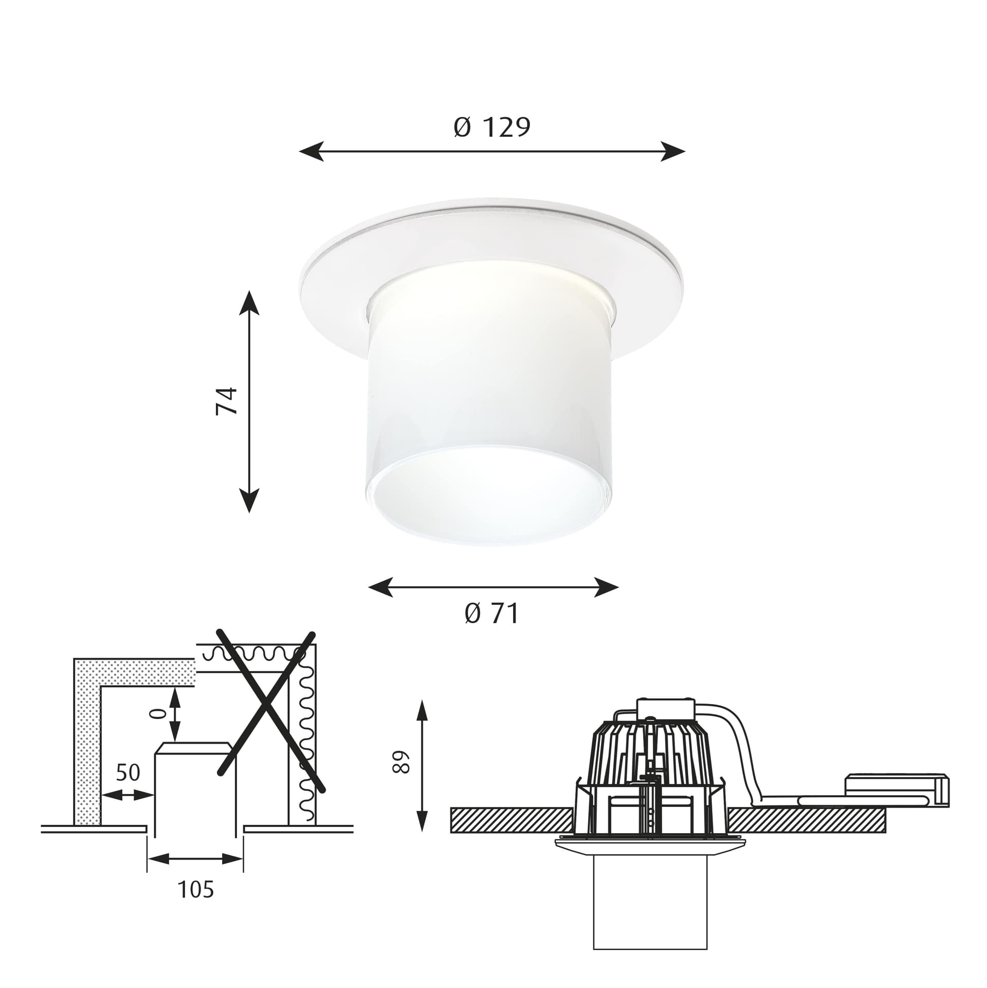 Louis Poulsen
AH MINI
LED round ceiling glass and aluminium spotlight