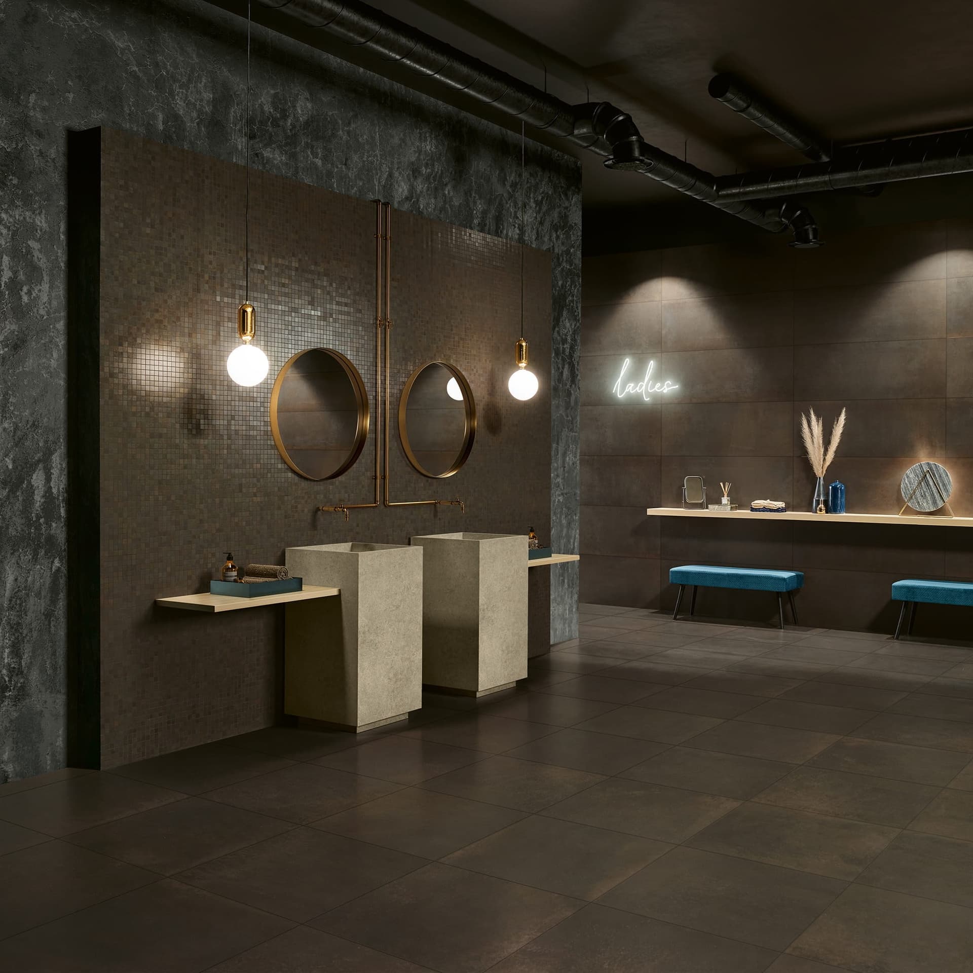Love Tiles
METALLIC
Wall/floor tiles with metal effect