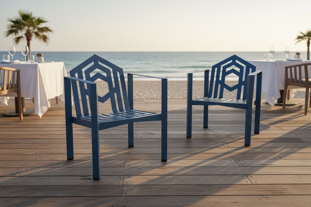 Maison Arpelli
ANTONIN
Steel armchair with armrests